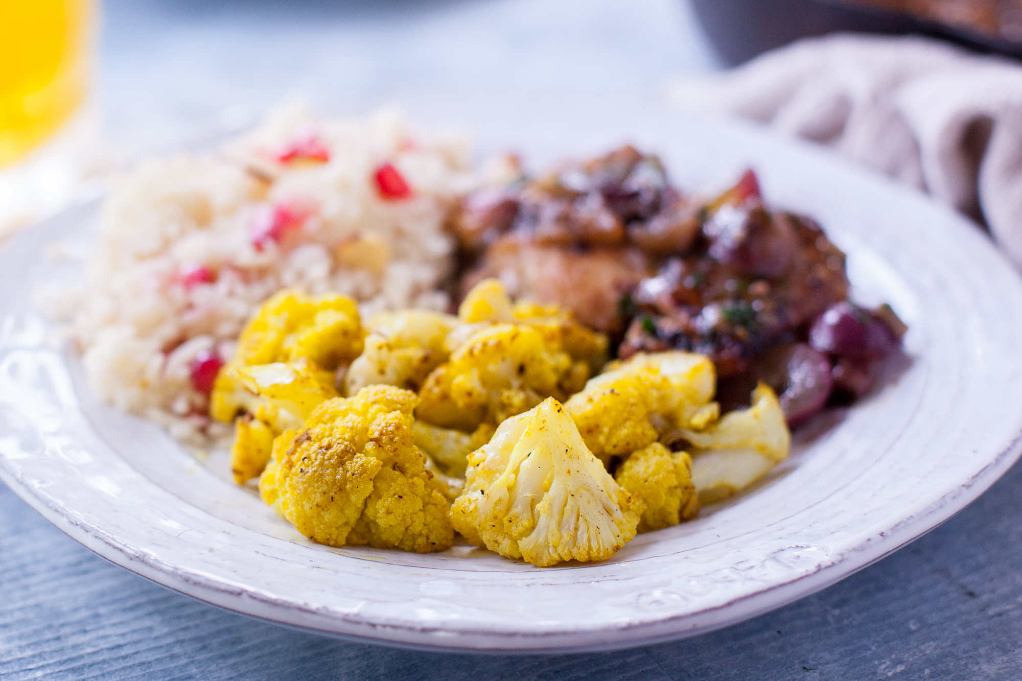 CURRY ROASTED CAULIFLOWER CURRY ROASTED CAULIFLOWER