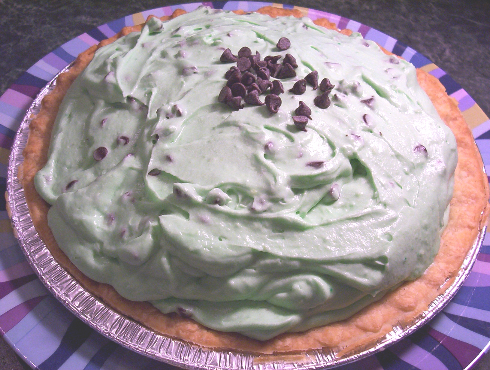 MINT CHOCOLATE CHIP PIE