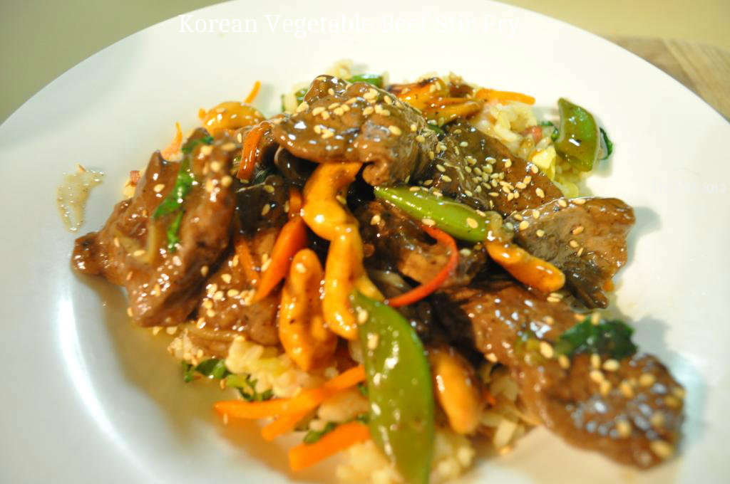 KOREAN VEGETABLE-BEEF STIR FRY