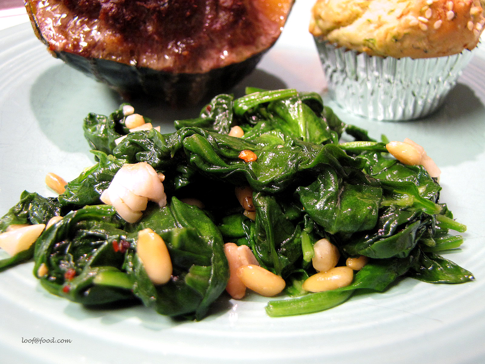 ☒ Recipe SPINACH WITH PINE NUTS