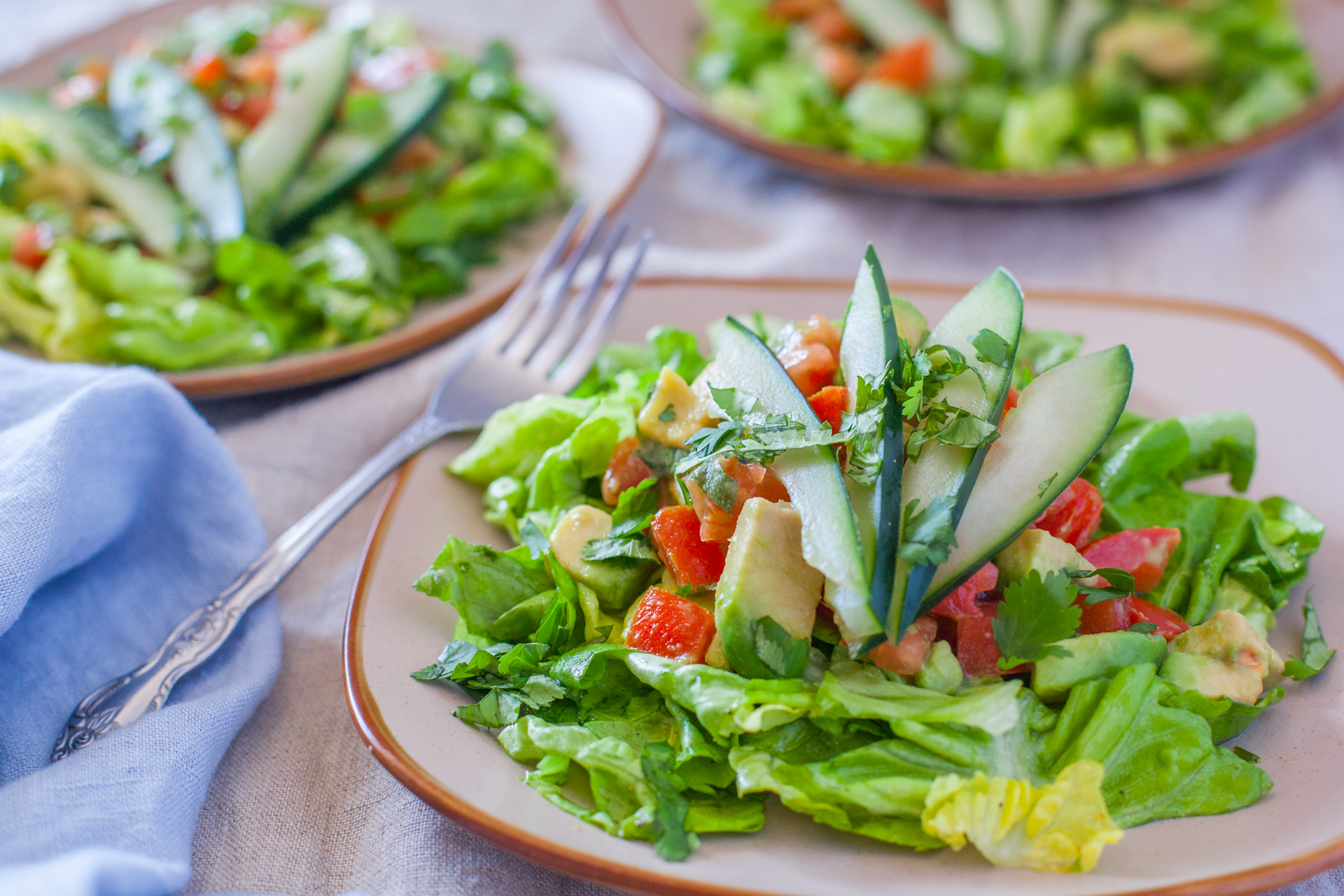 ❧ Healty AVOCADO LIME SALAD