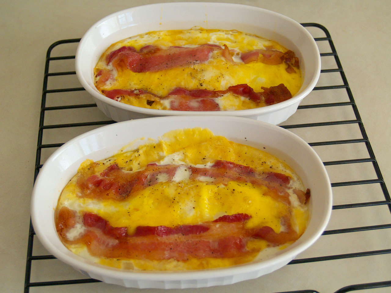 ≛ Recipe LOW STRESS BAKED EGGS