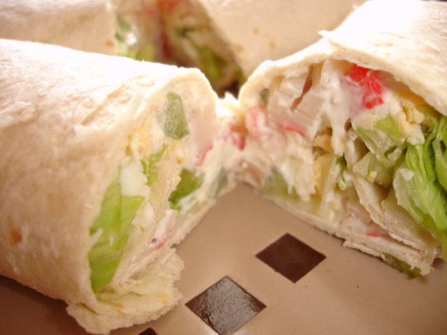 CRAB SALAD TORTILLA WRAPS * SUBWAY COPYCAT