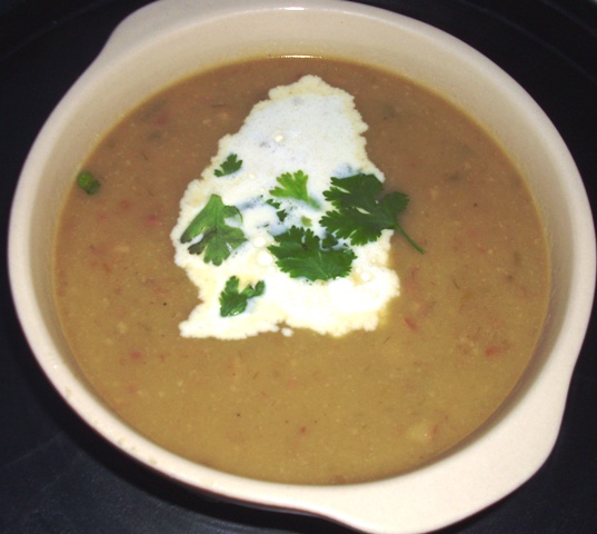 CREAM OF TURNIP, POTATO AND LEEK SOUP