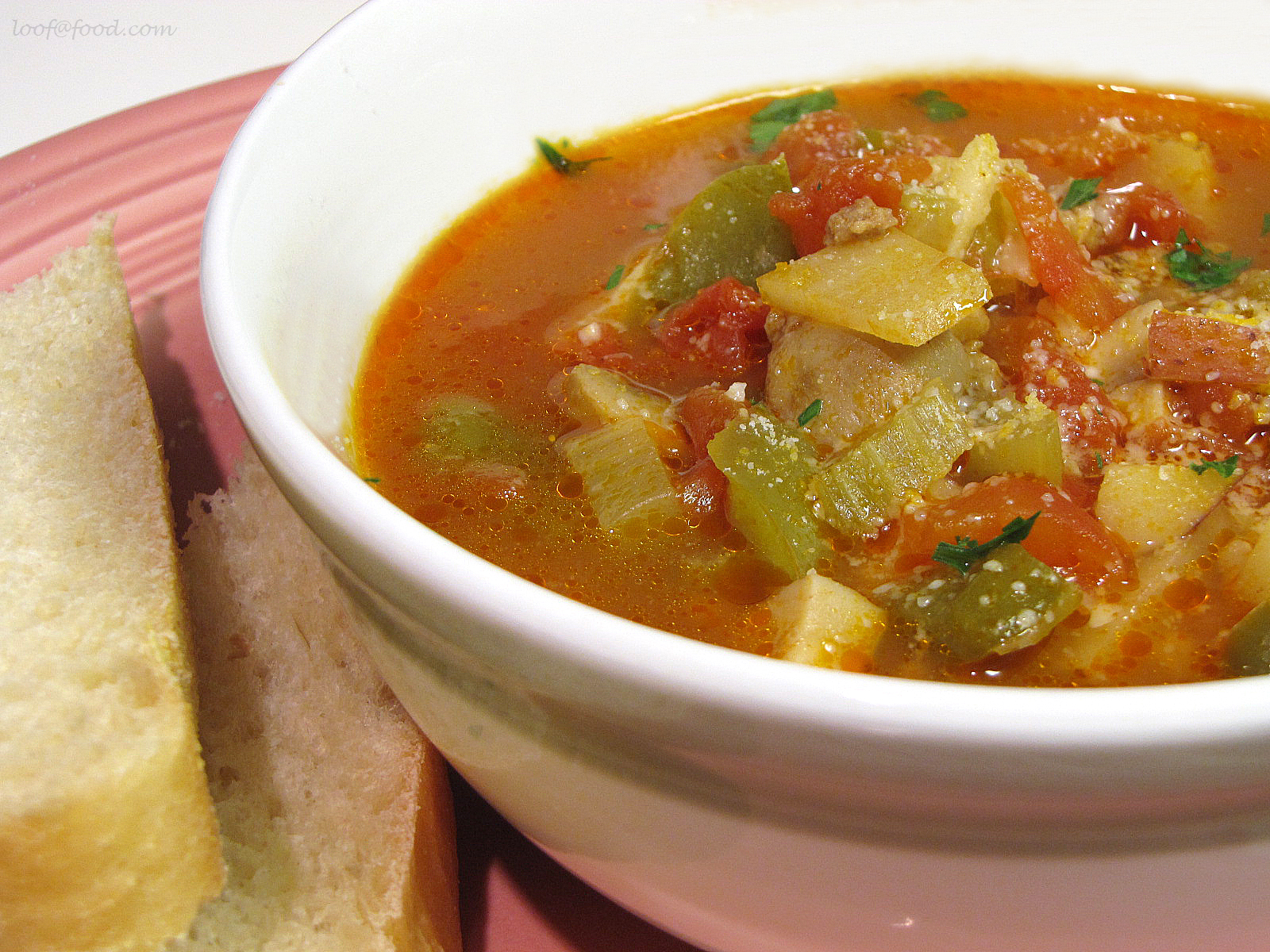 Unstuffed Pepper Soup Freezer Meal - STOCKPILING MOMS™