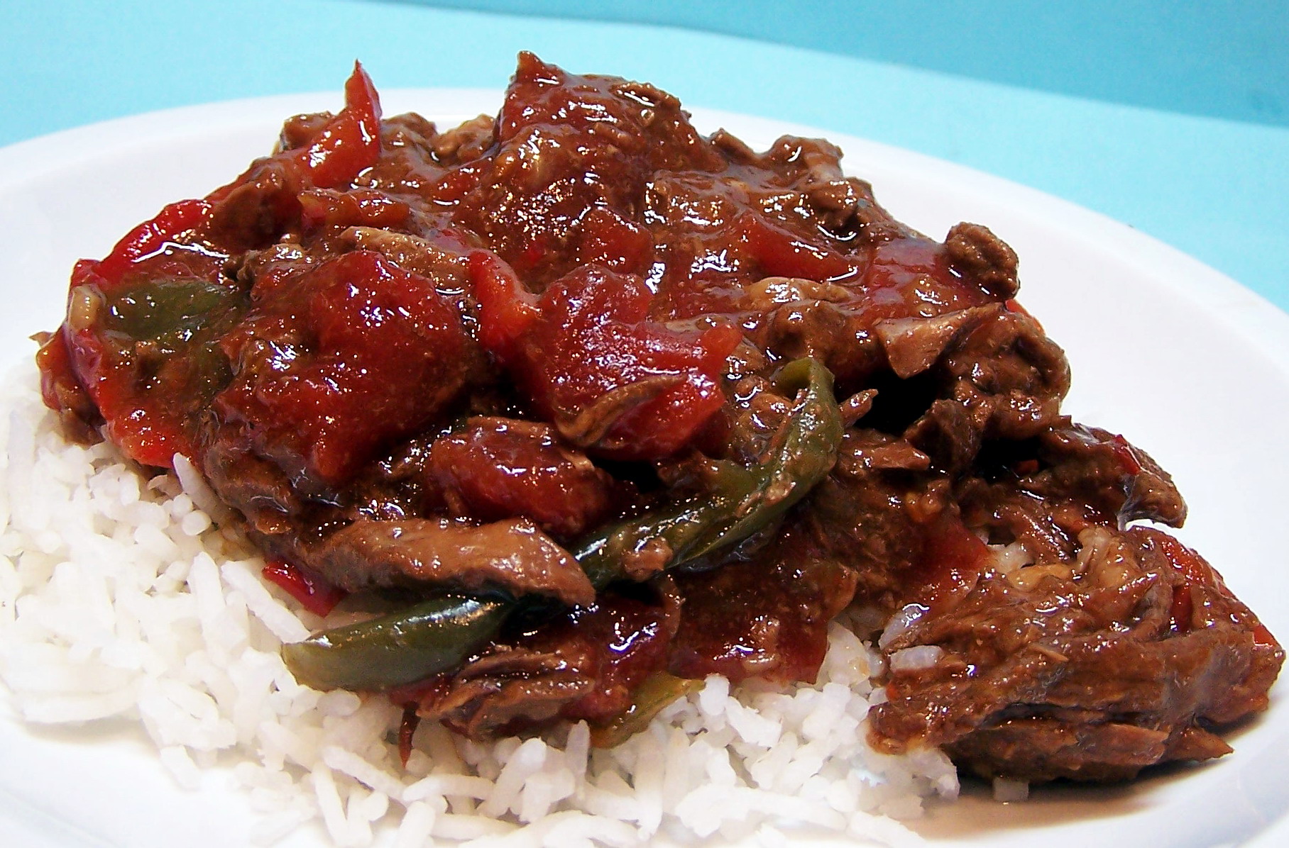 CROCK POT PEPPER STEAK