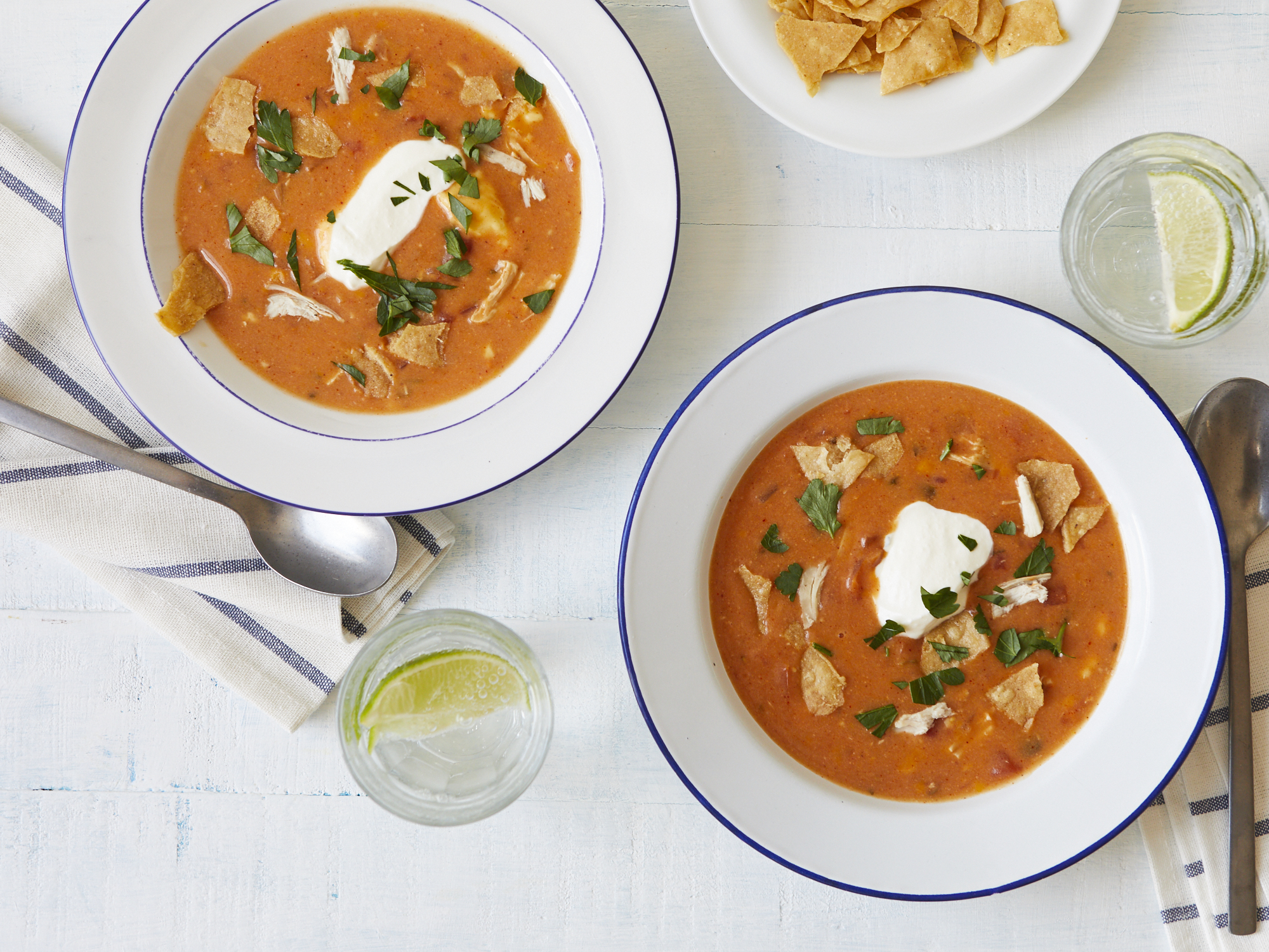 Easy Chicken Tortilla Soup with Rice - My Sequined Life