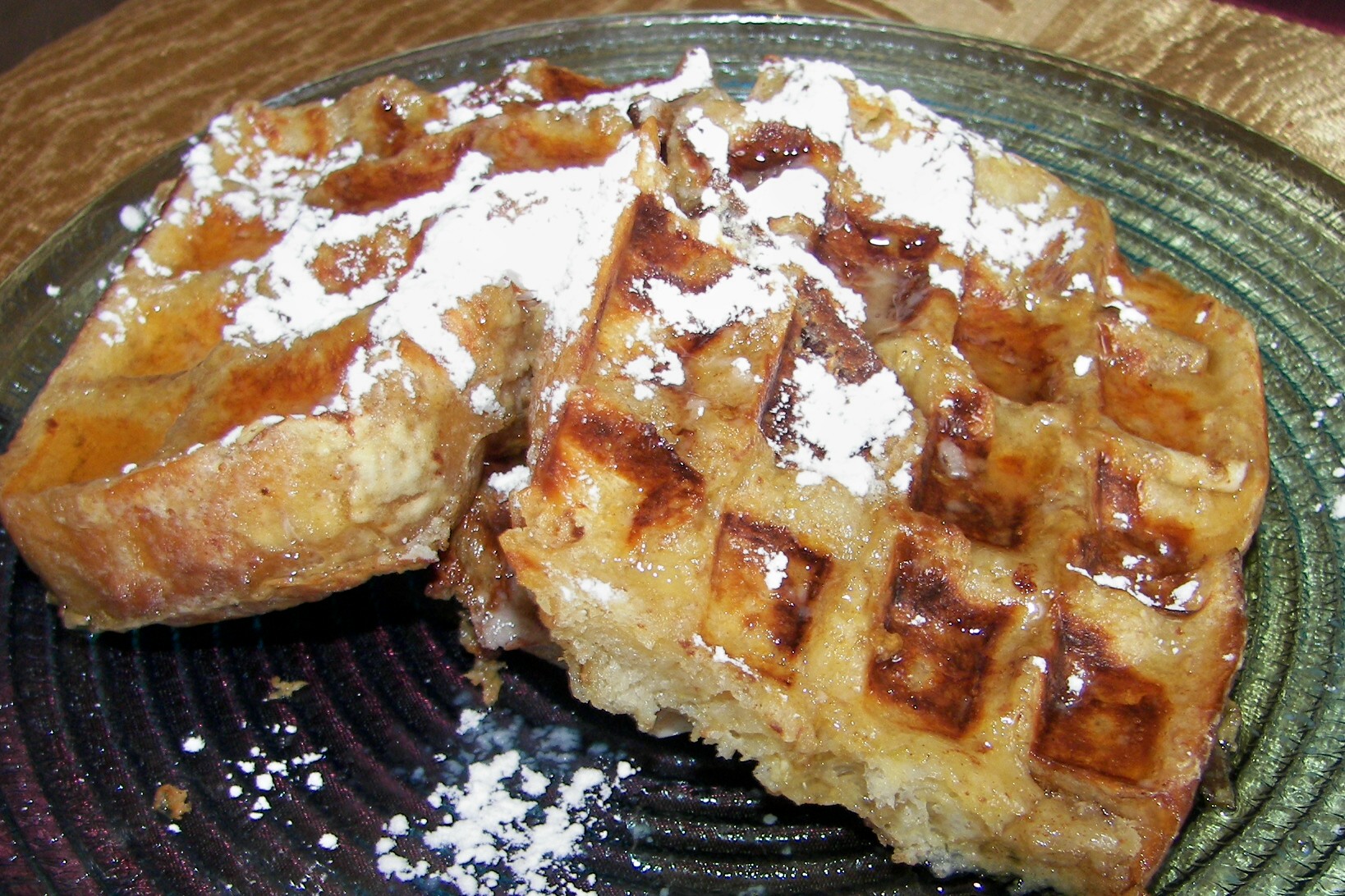 French Toast Waffles Recipe Whole Grain, High Protein Breakfast