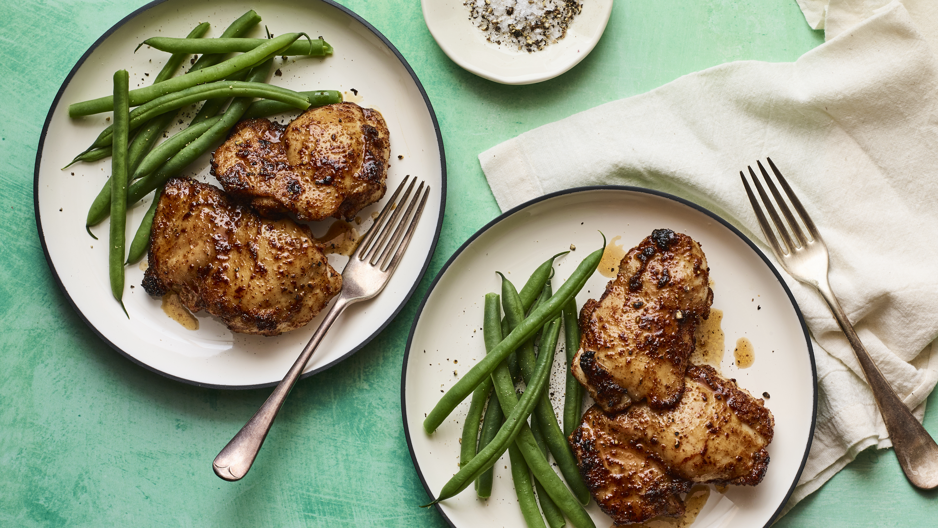 SPICY HONEY-BRUSHED CHICKEN THIGHS