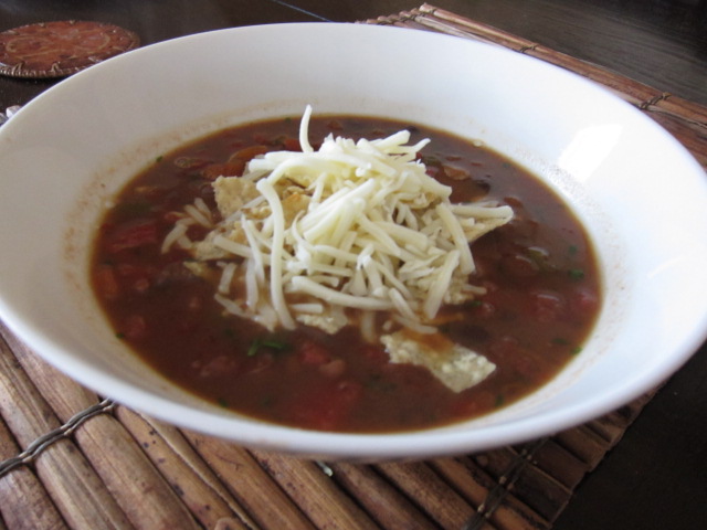 CREAMY TORTILLA SOUP-VEGETARIAN