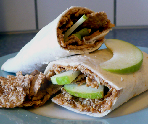 CRUNCHY PEANUT BUTTER WRAPS