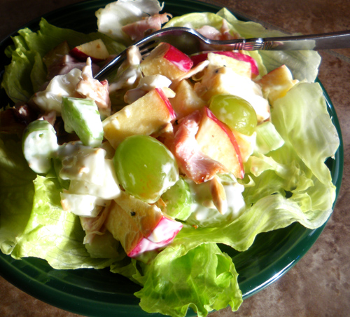 LEFTOVER CHICKEN RANCH SALAD