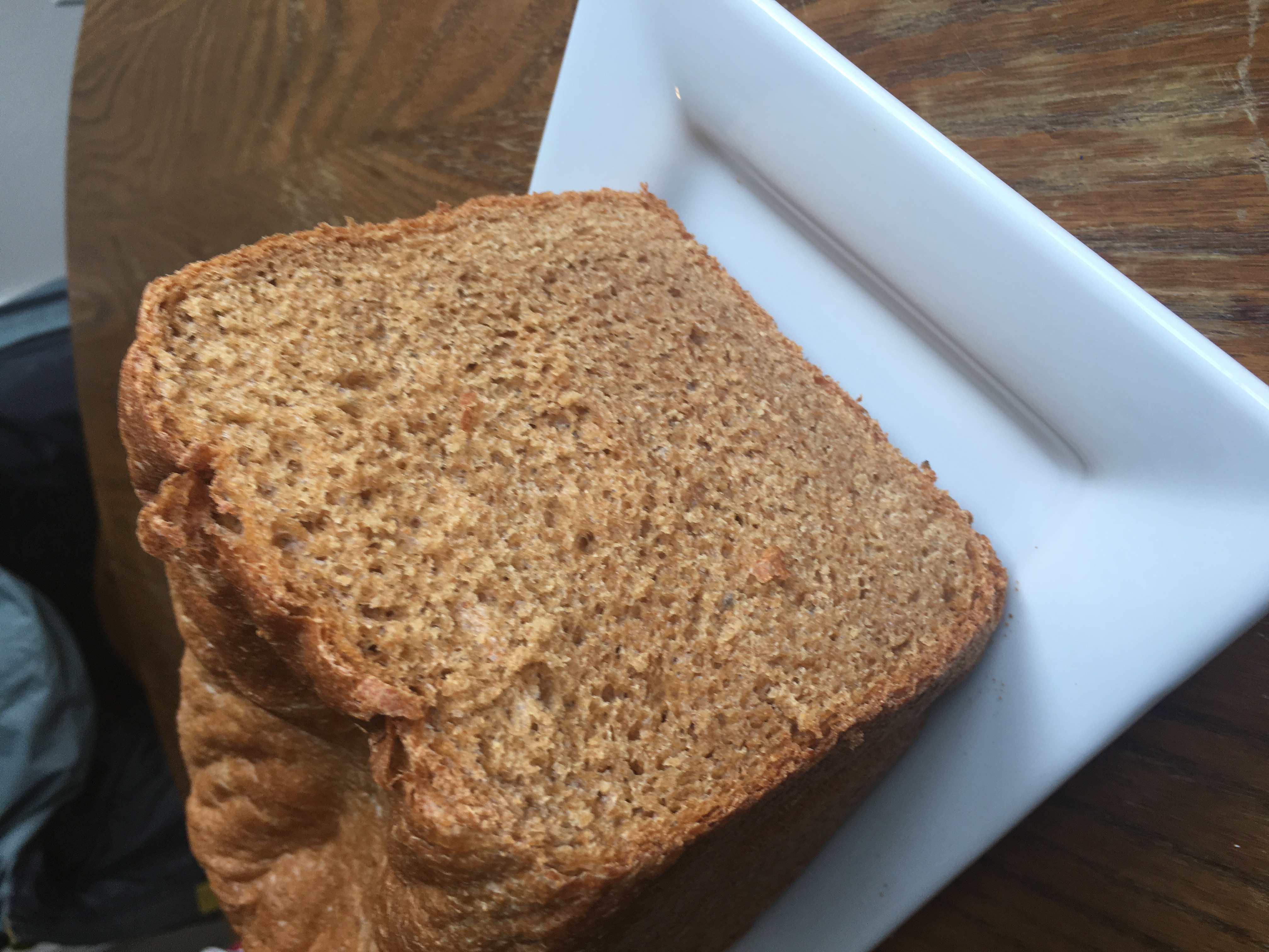 ✿  100% WHOLE WHEAT BREAD (BREAD MACHINE)