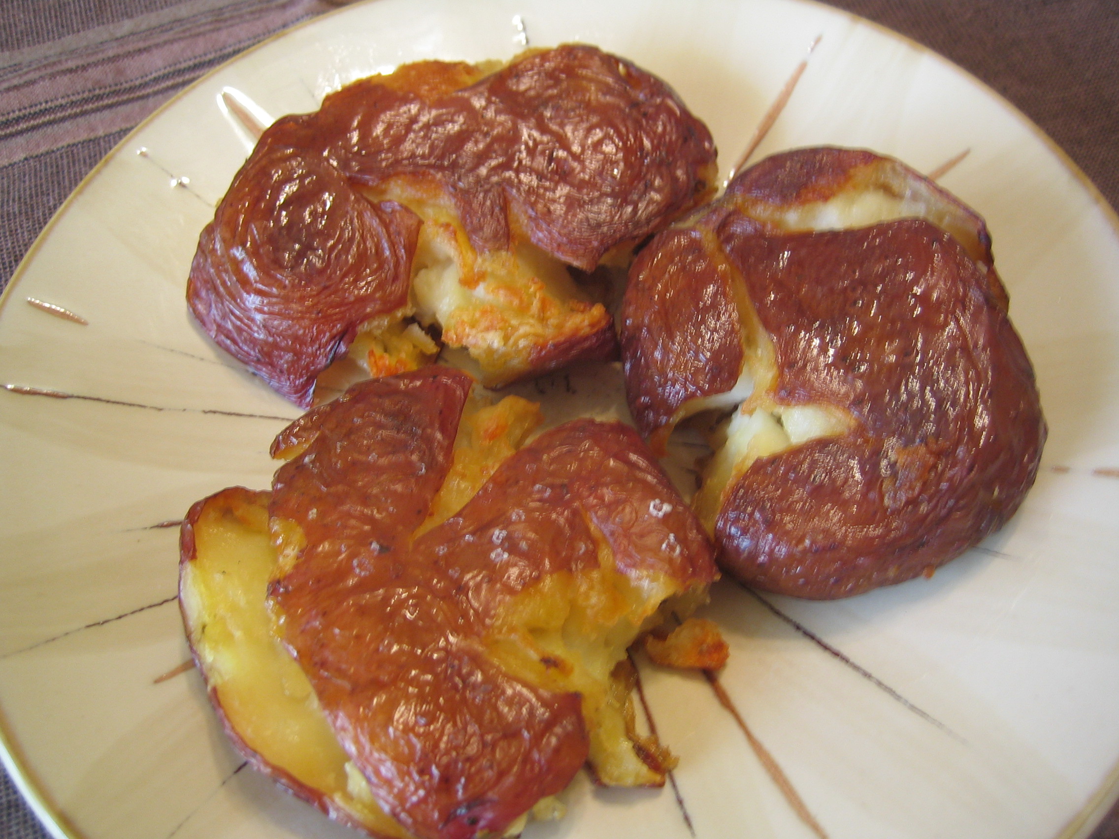 CRISPY SMASHED ROASTED POTATOES CRISPY SMASHED ROASTED POTATOES