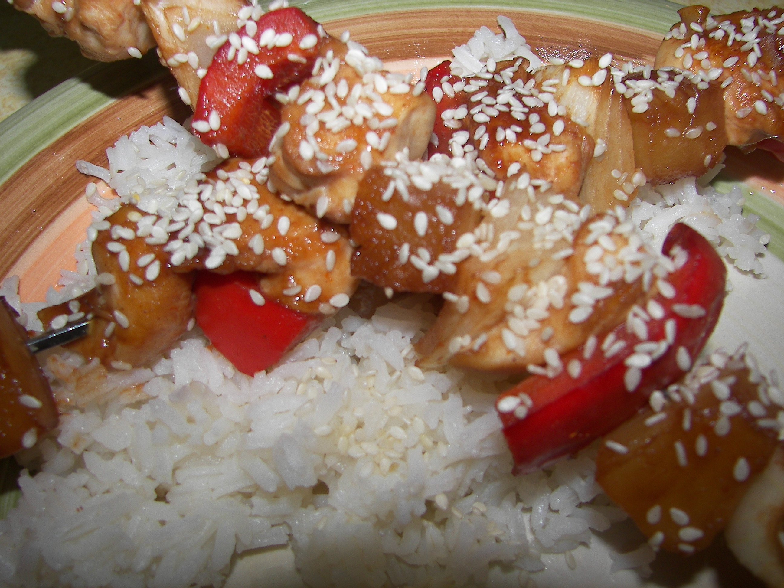 Skewered Sesame Chicken