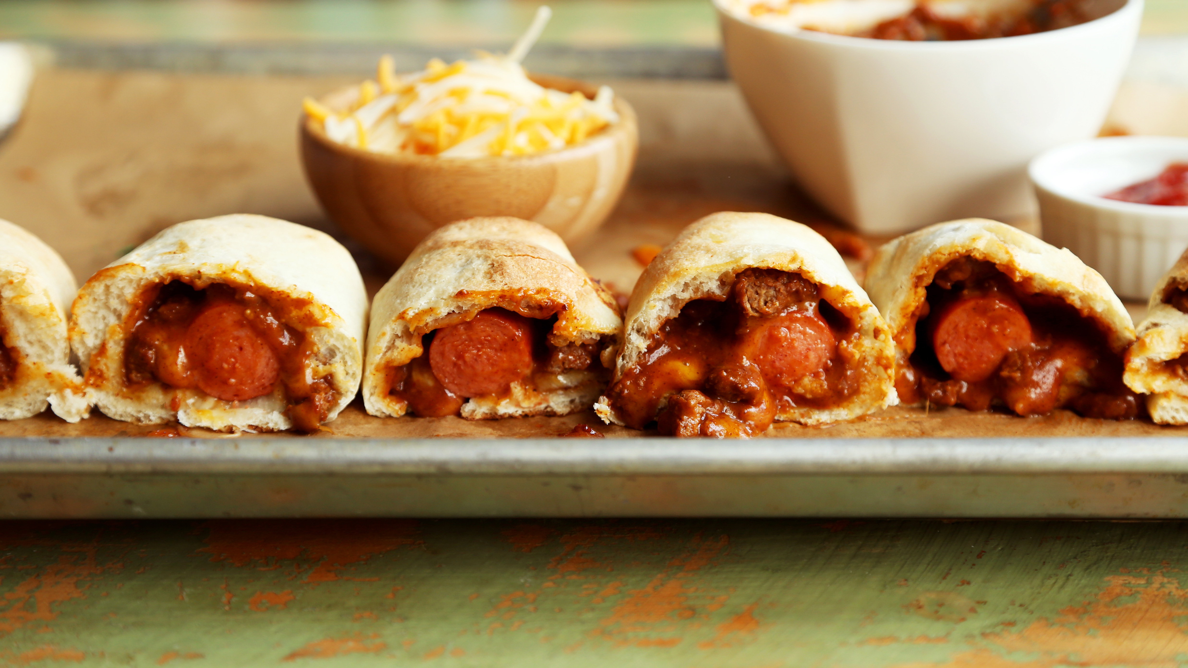 Chili Dogs Recipe, Tyler Florence