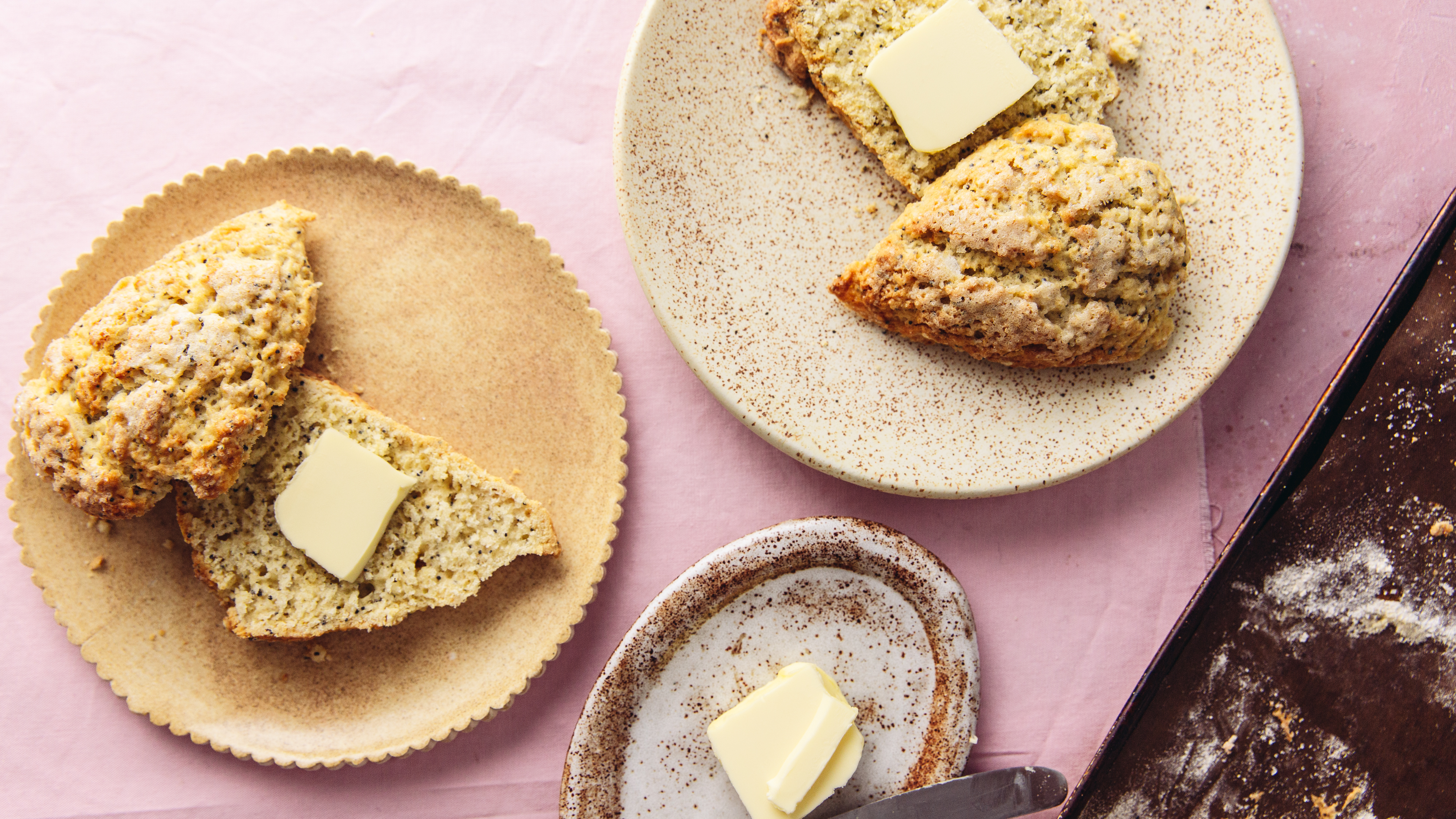 LEMON POPPY SEED SCONES