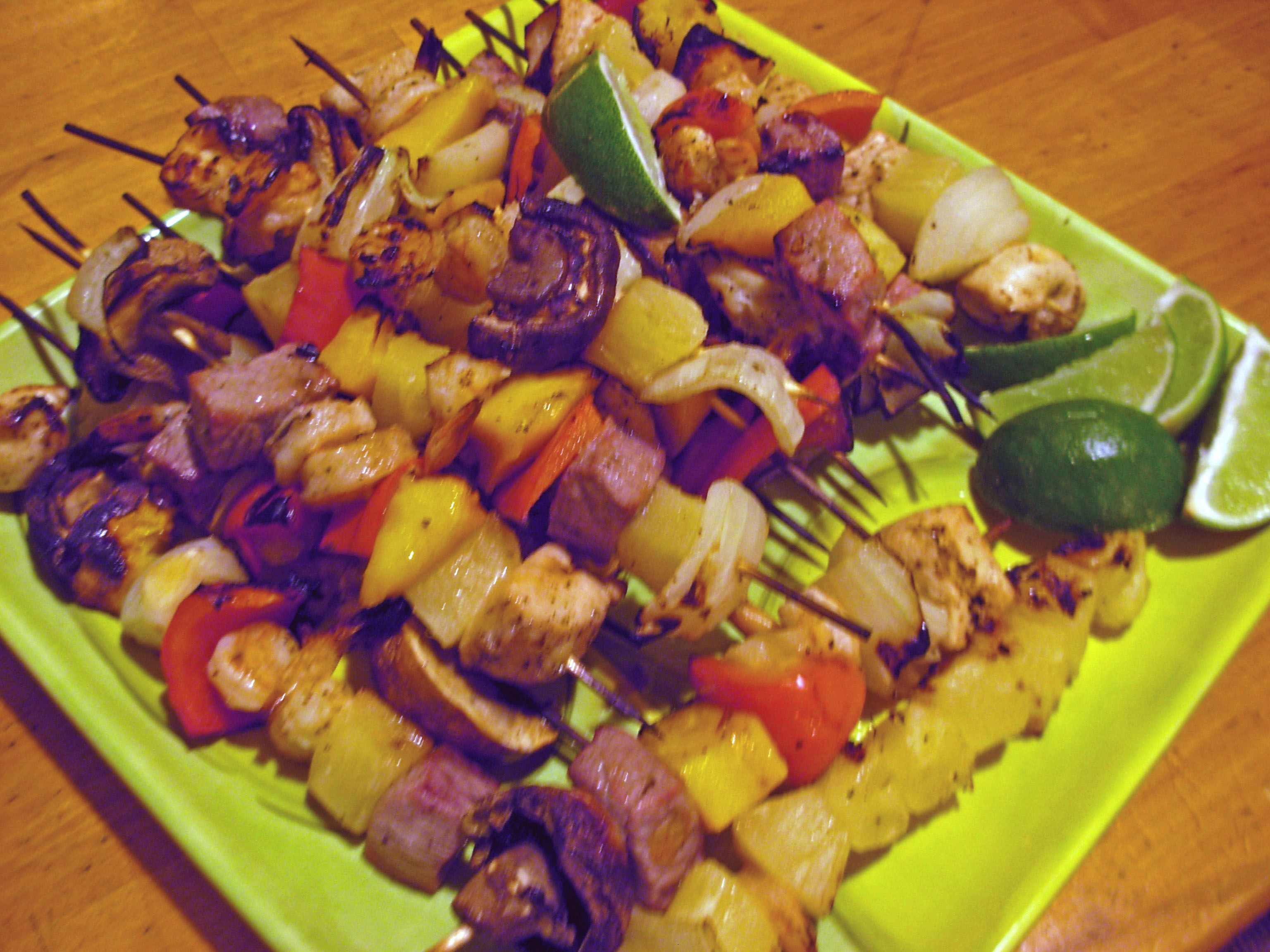 DEVILISHLY DIVINE TROPICAL KABOBS WITH A DEVIOUS TWIST