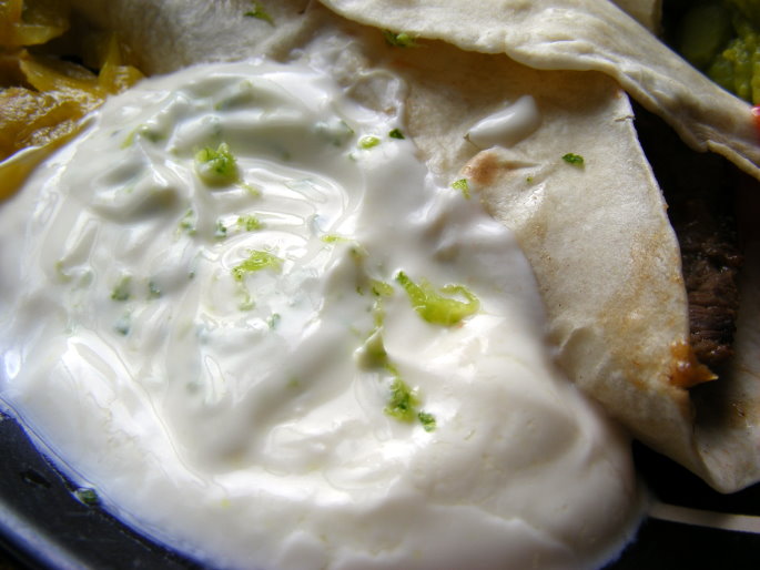 LIME CREMA FOR CHILI, TACOS, FAJITAS AND MORE