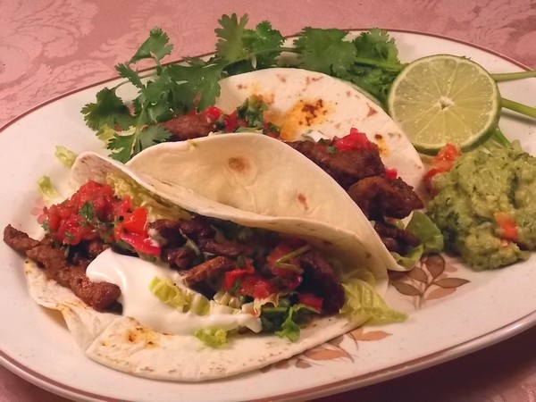 KERRY SIMON'S ADDICTIVE SOFT STEAK TACOS (FAJITAS)