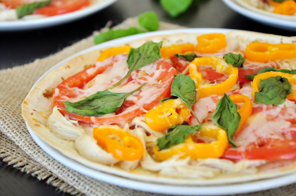 Grilled Chicken Tostada Pizza