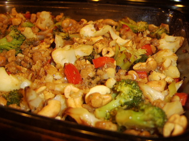 BROWN RICE VEGETABLE CASSEROLE