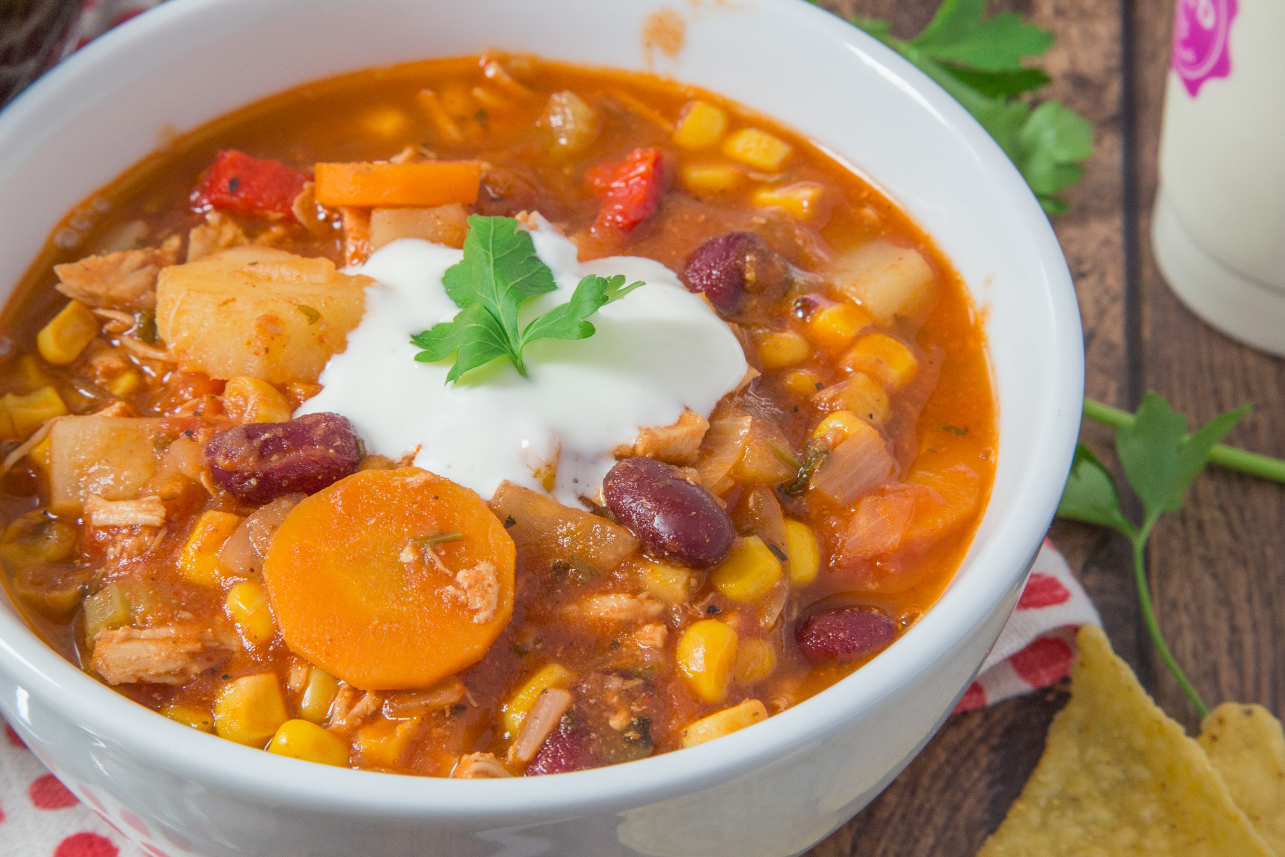 MEXICAN CHICKEN CHILI SOUP