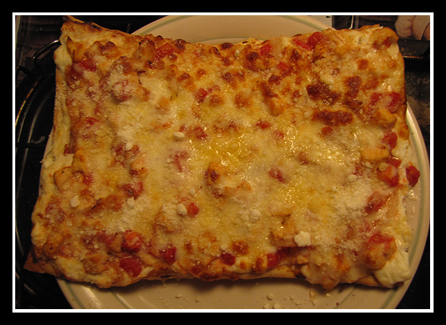 Copy Cat Papa Murphy's Garlic Chicken Pizza & Homemade Ranch dressing