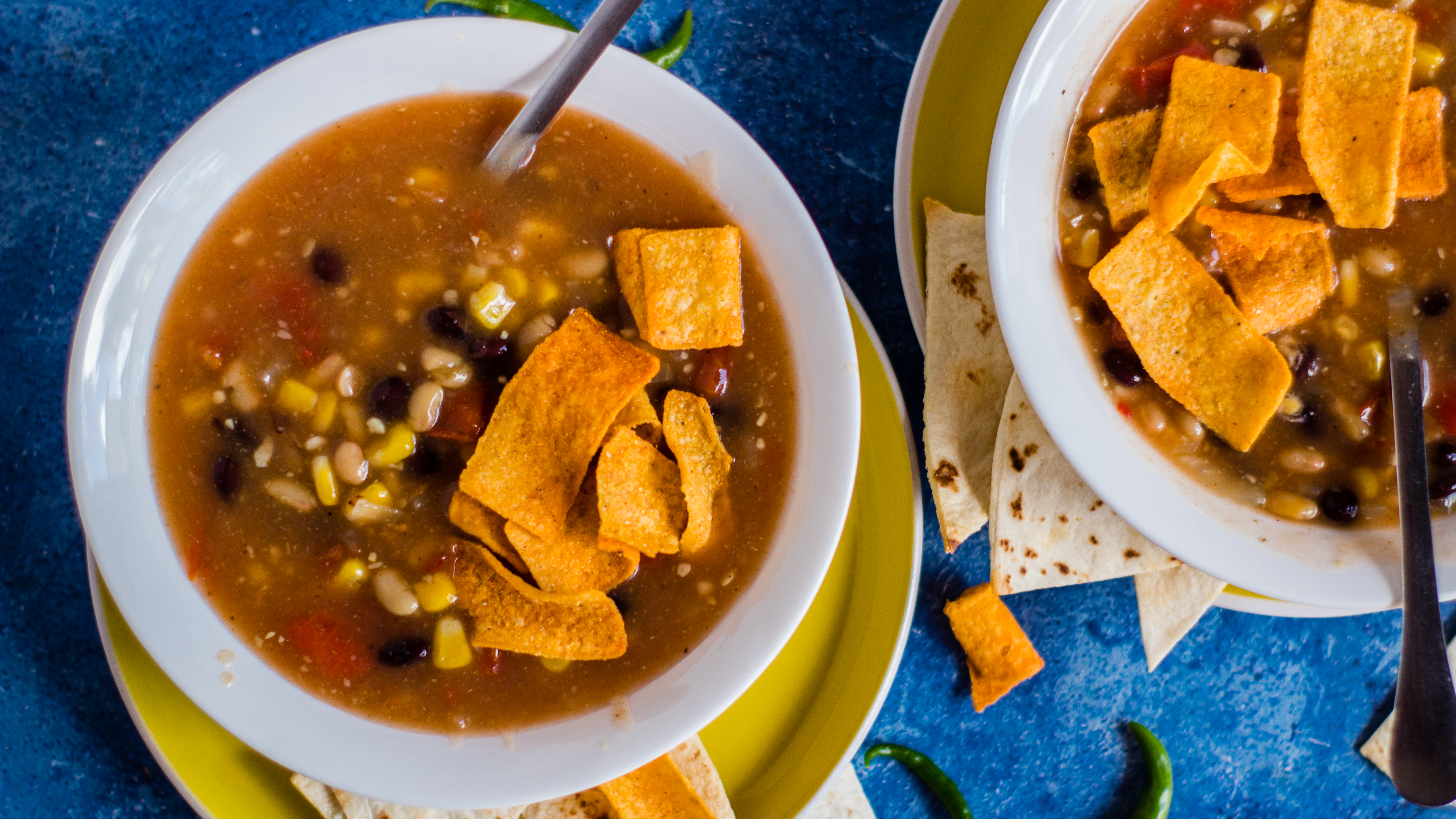 SPICY HEALTHY TACO BEAN SOUP