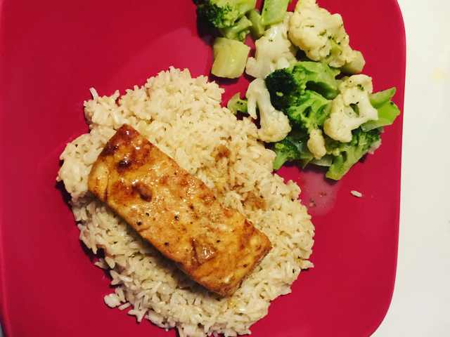 ANA'S HONEY AND SOY GLAZED SALMON