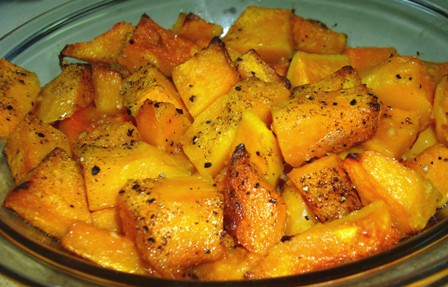 BUTTERNUT SQUASH WITH GARLIC AND OLIVE OIL