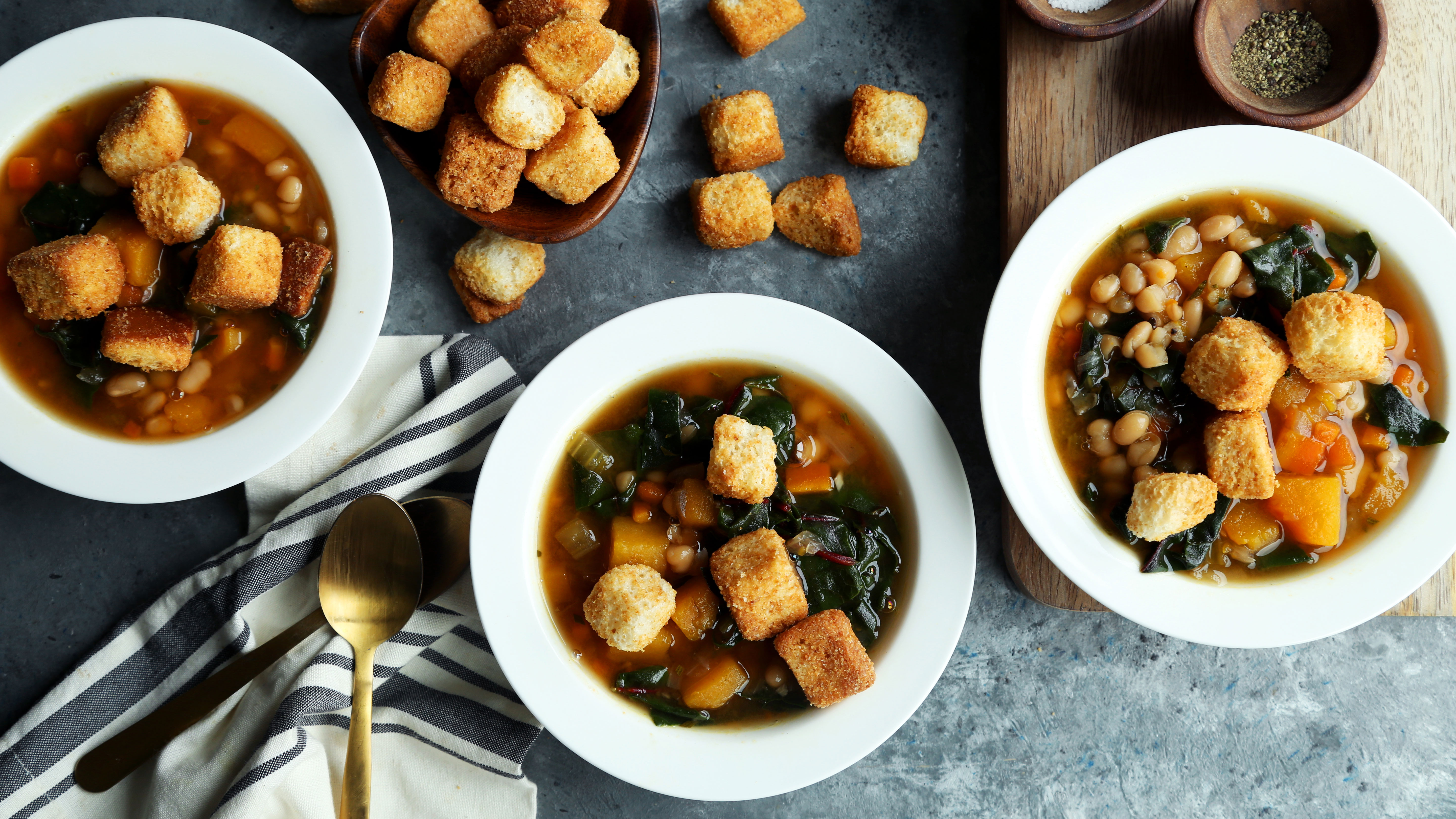 Butternut, Chard & White Bean Soup