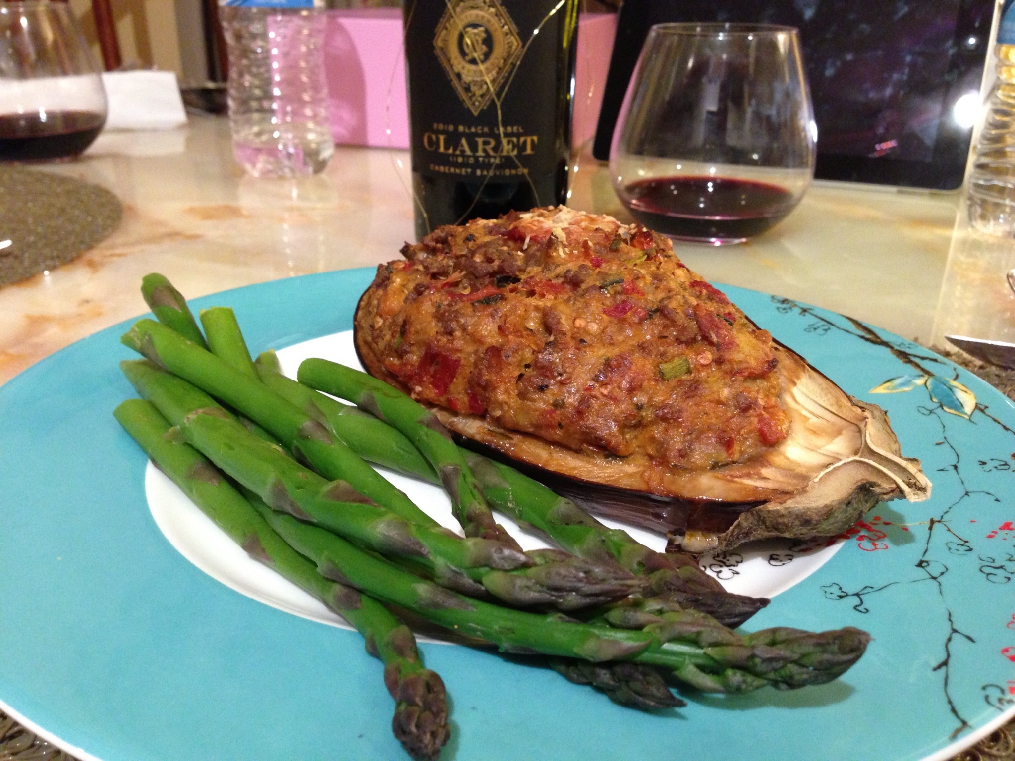 EGGPLANT LOVERS STUFFED EGGPLANT