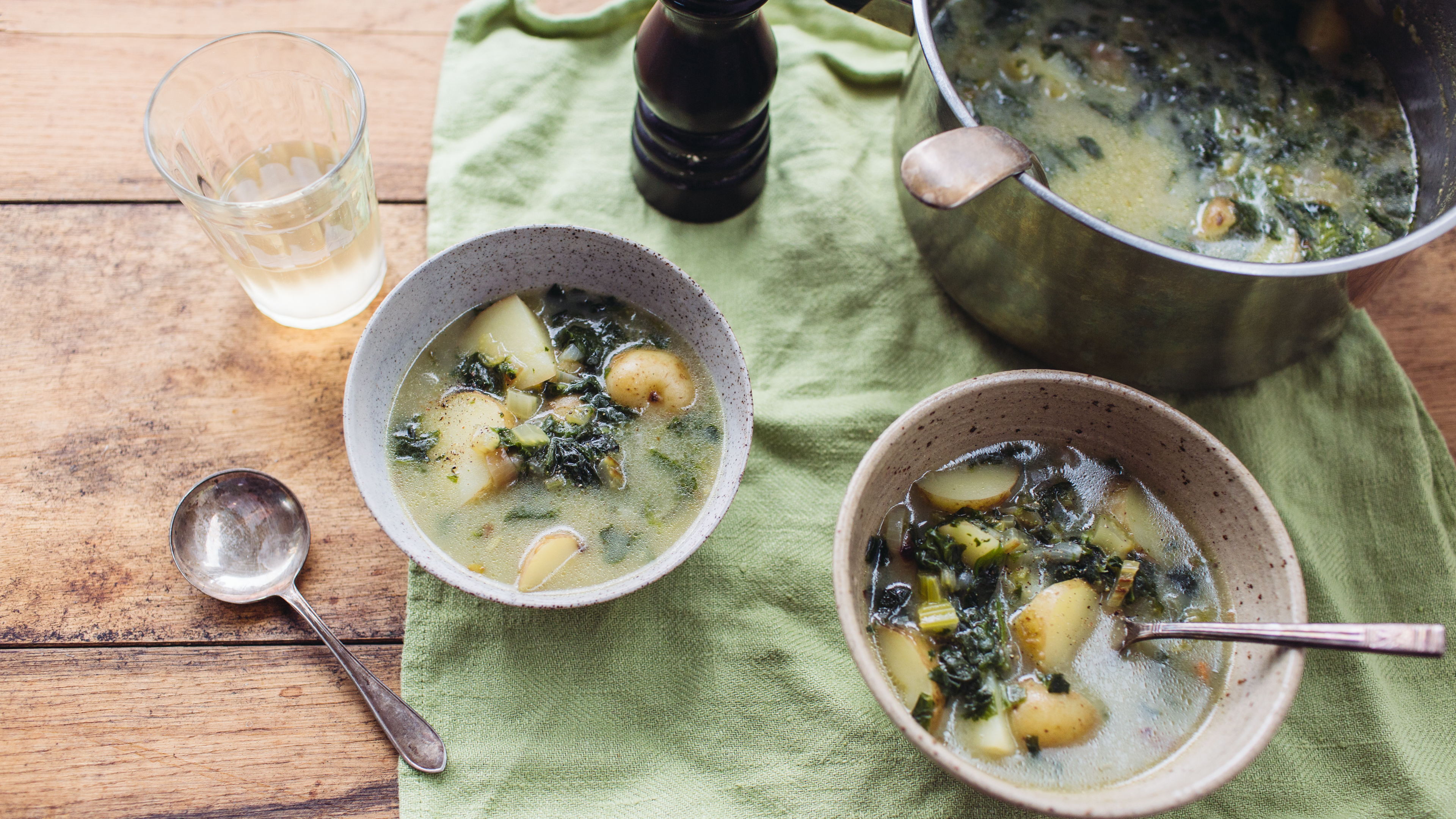 Potato Spinach Soup