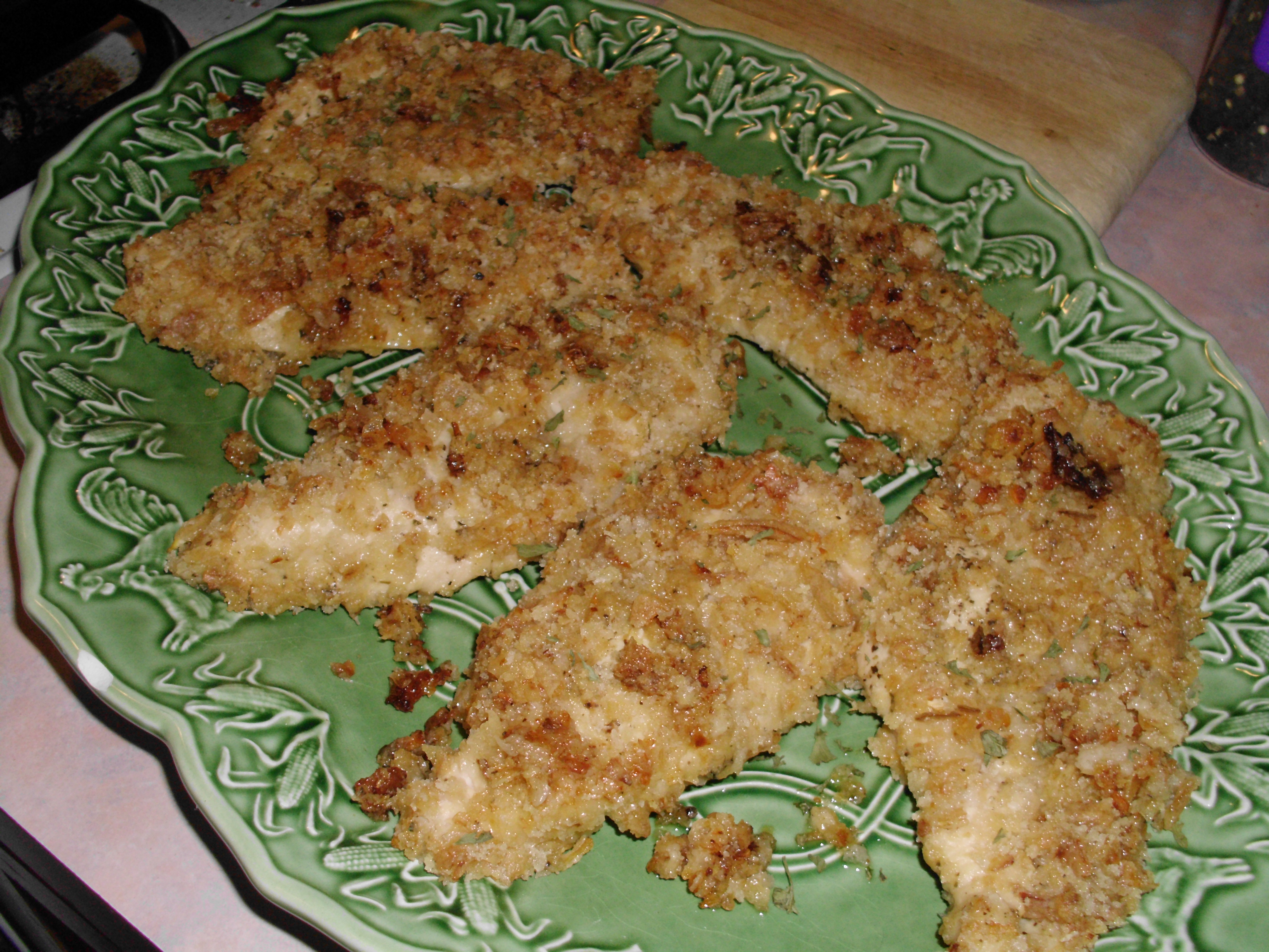 CRISPY ONION DIJON CHICKEN