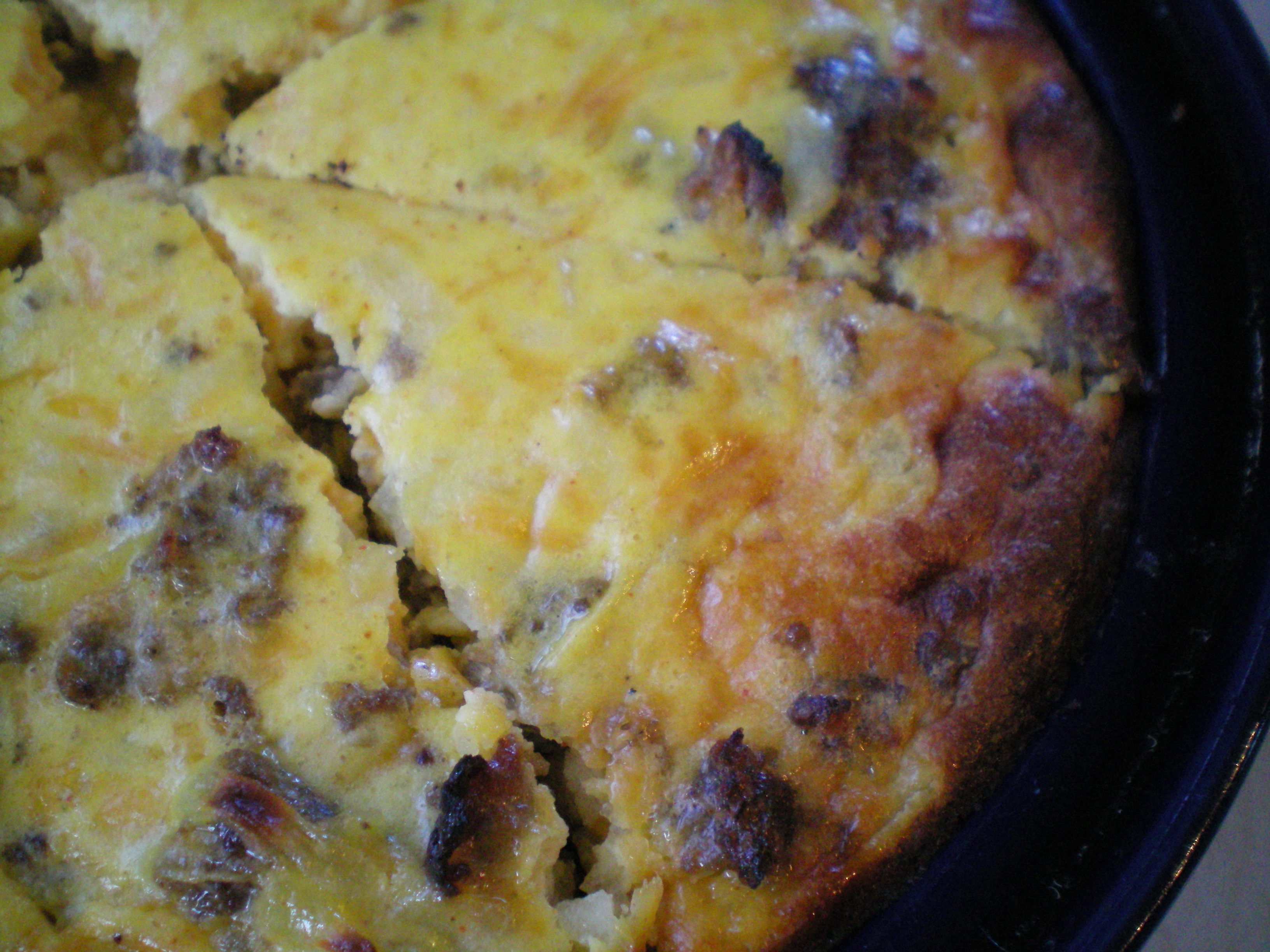 Apple Sausage Quiche