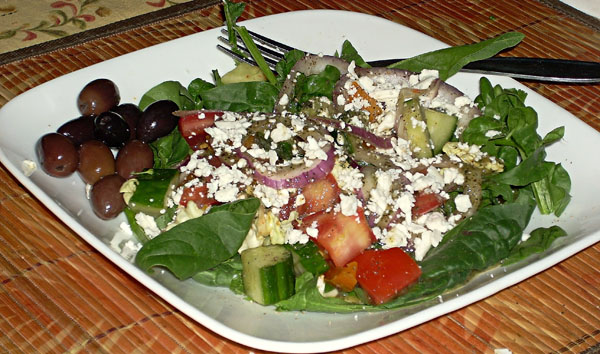 ✴ Recipe KITTENCAL'S GREEK GARDEN SALAD WITH GREEK-STYLE DRESSING