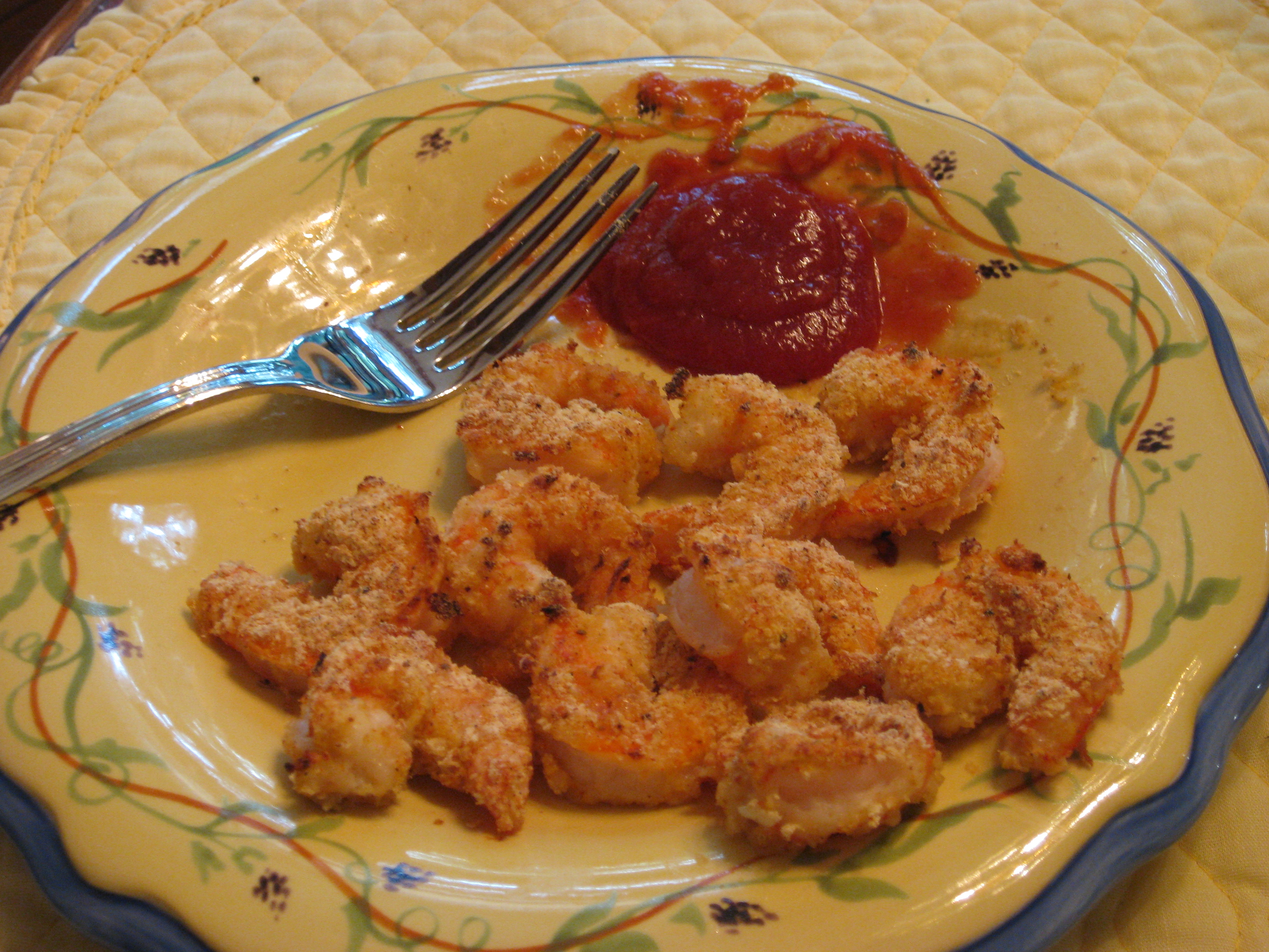 ✴ Easy OVEN "UN-FRIED" SHRIMP