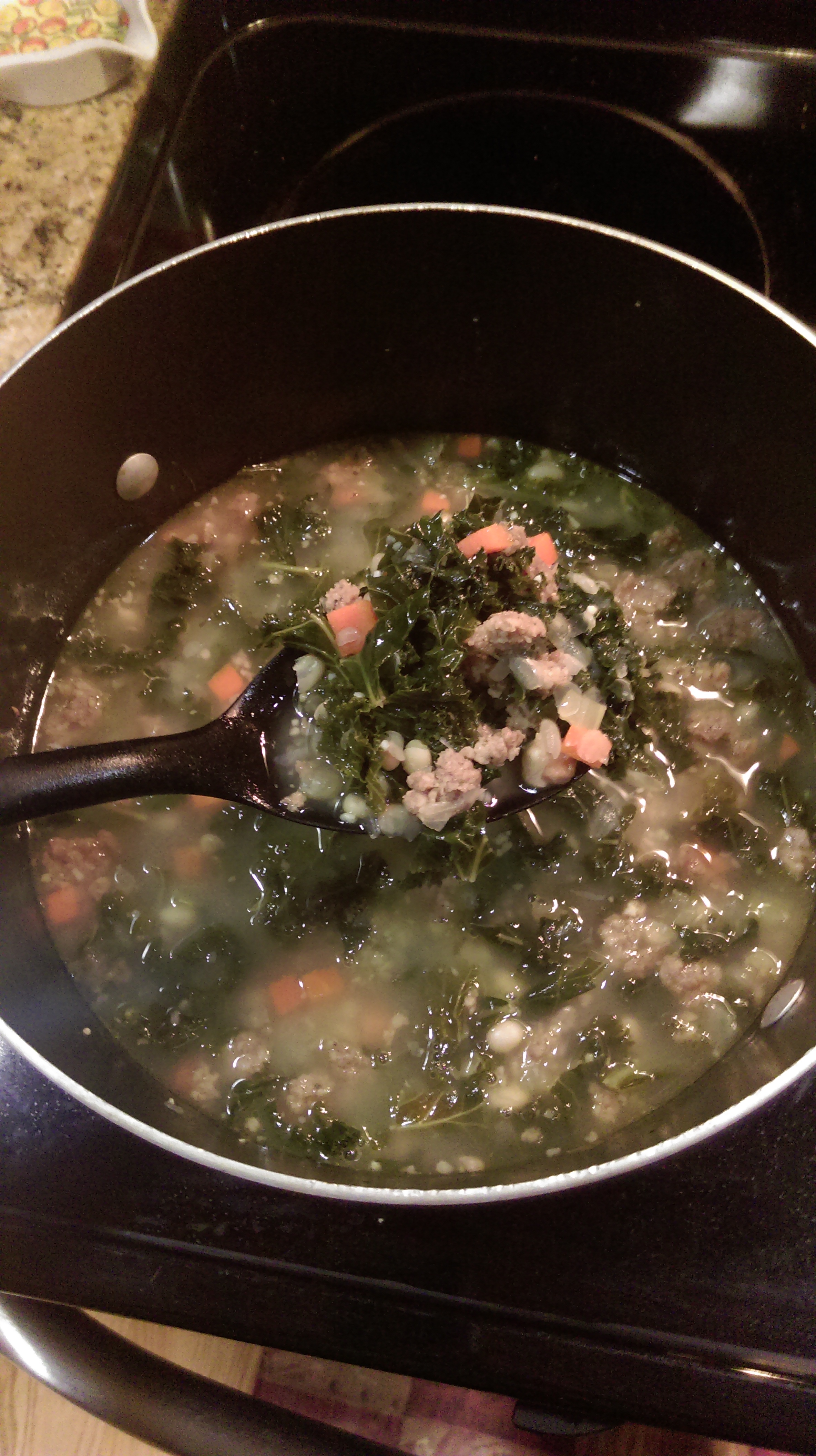 MEDITERRANEAN KALE & WHITE BEAN SOUP WITH SAUSAGE