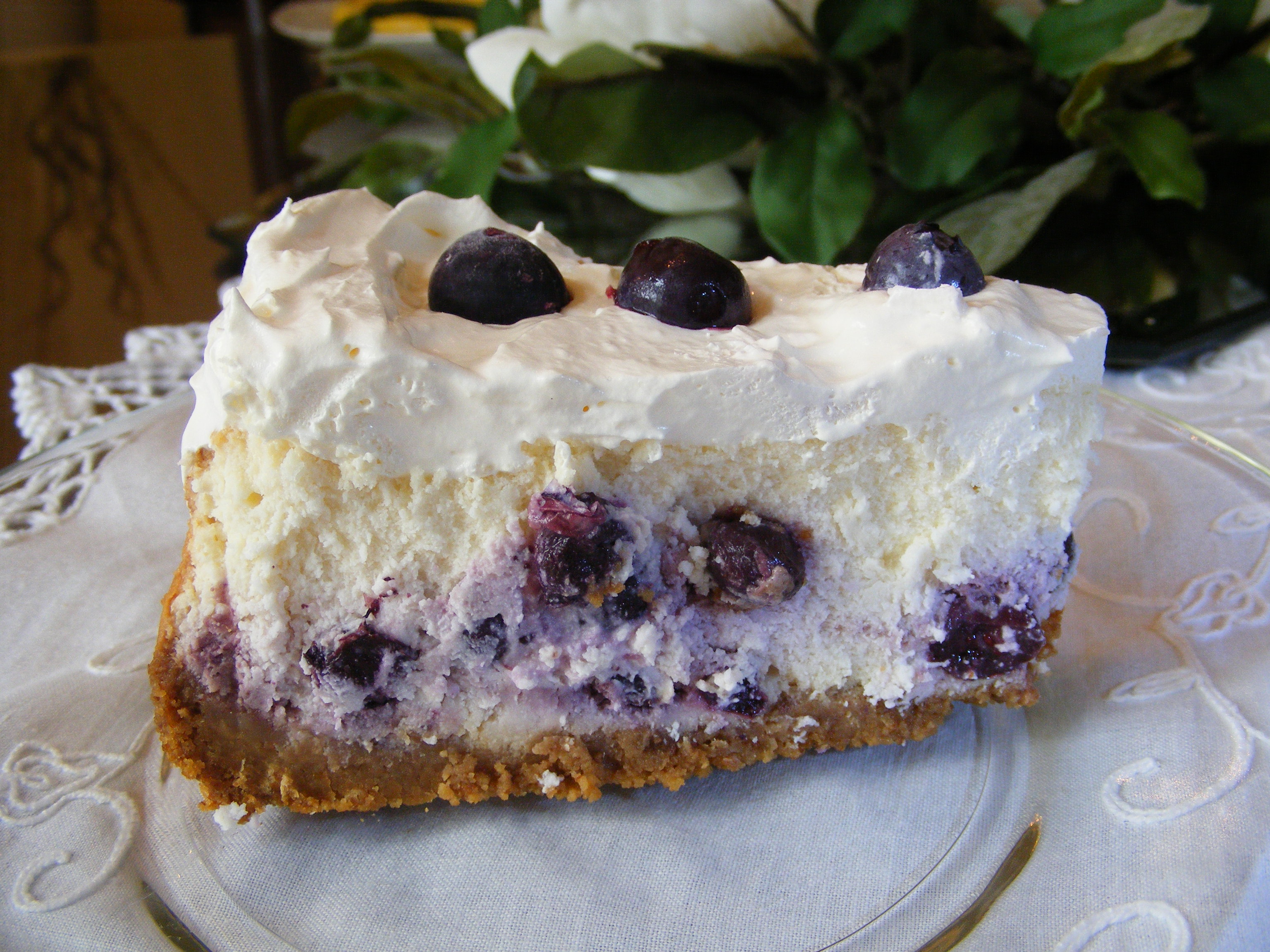 Blueberry Swirl Cheesecake Recipe Dessert Food Com