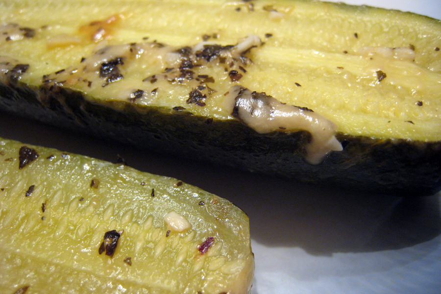 CHEESY-GARLIC GRILLED ZUCCHINI