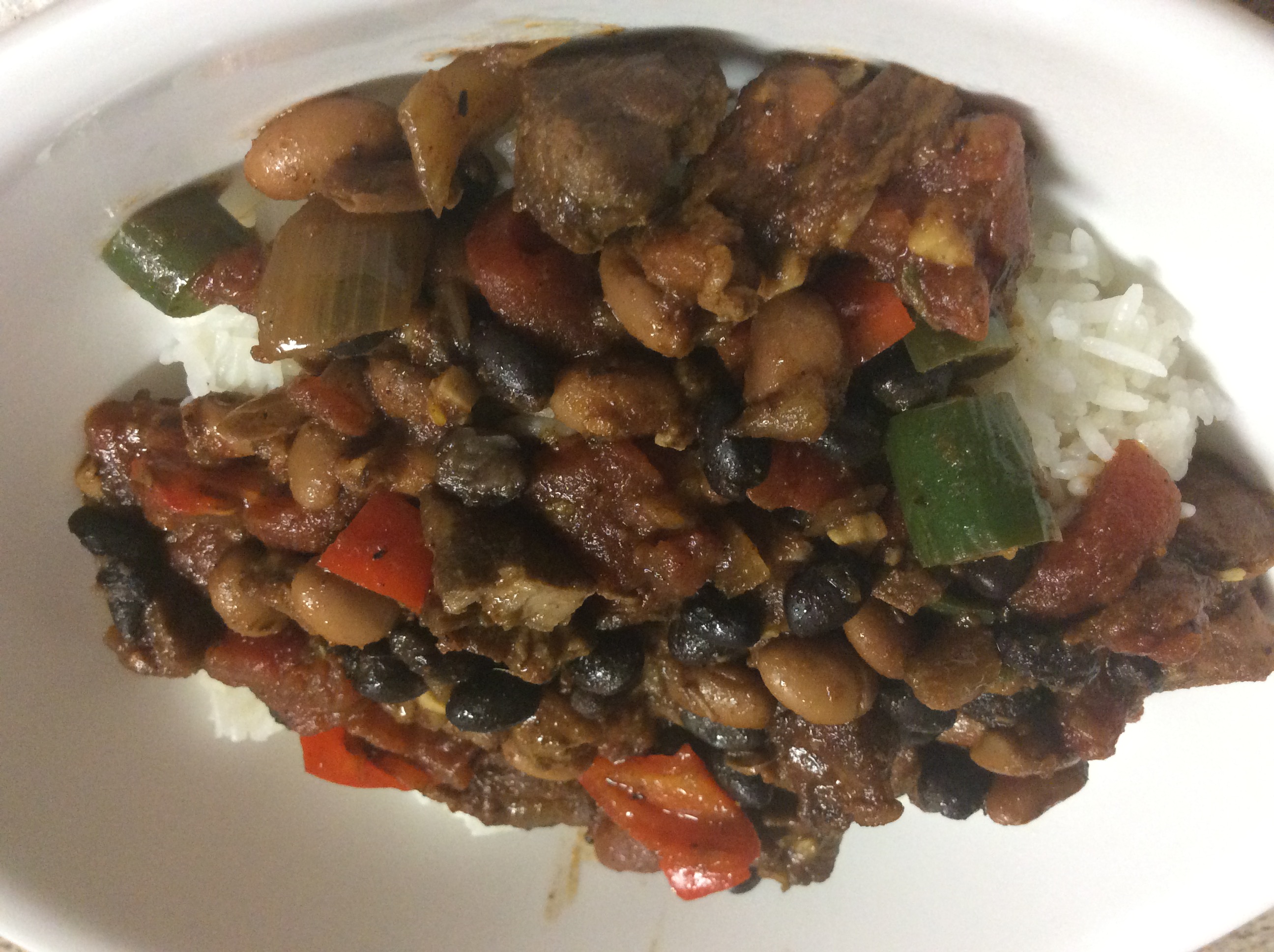 SPICY PORK AND BLACK BEAN CHILI