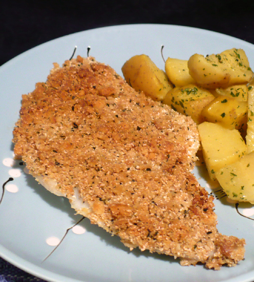HERB-COATED COD