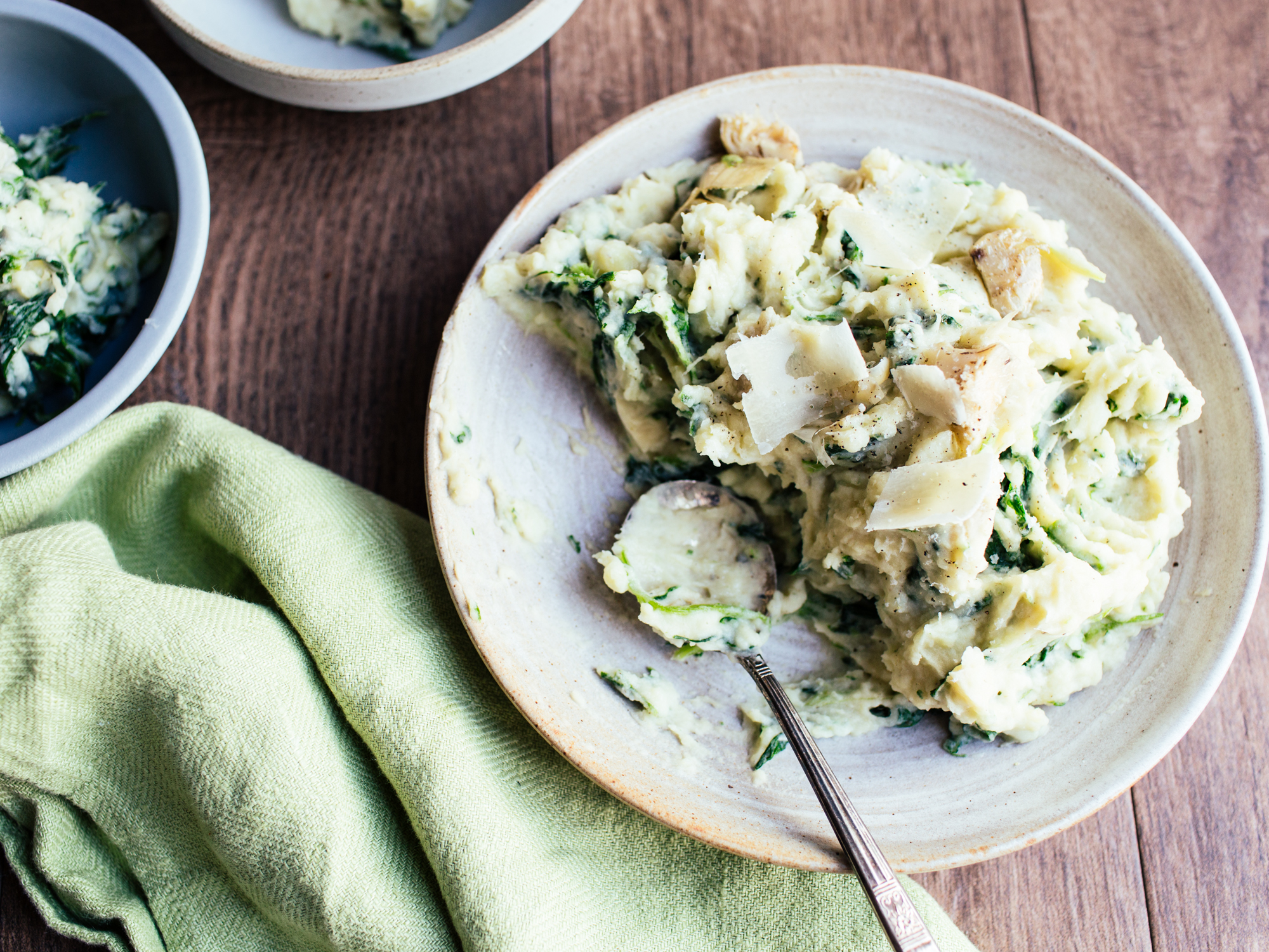 SPINACH & ARTICHOKE MASHED POTATOES