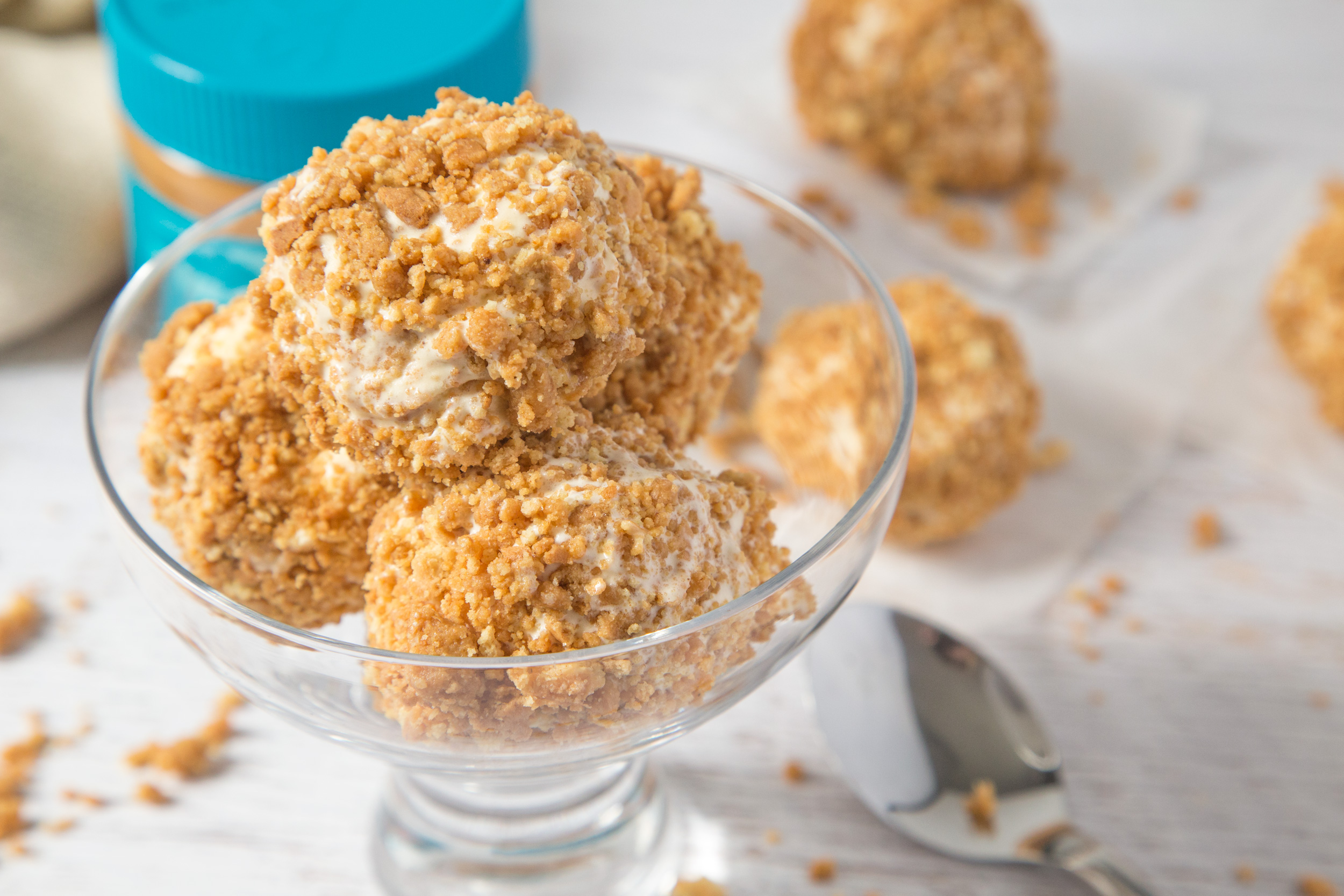 Chocolate Pecan Coated Ice Cream Balls