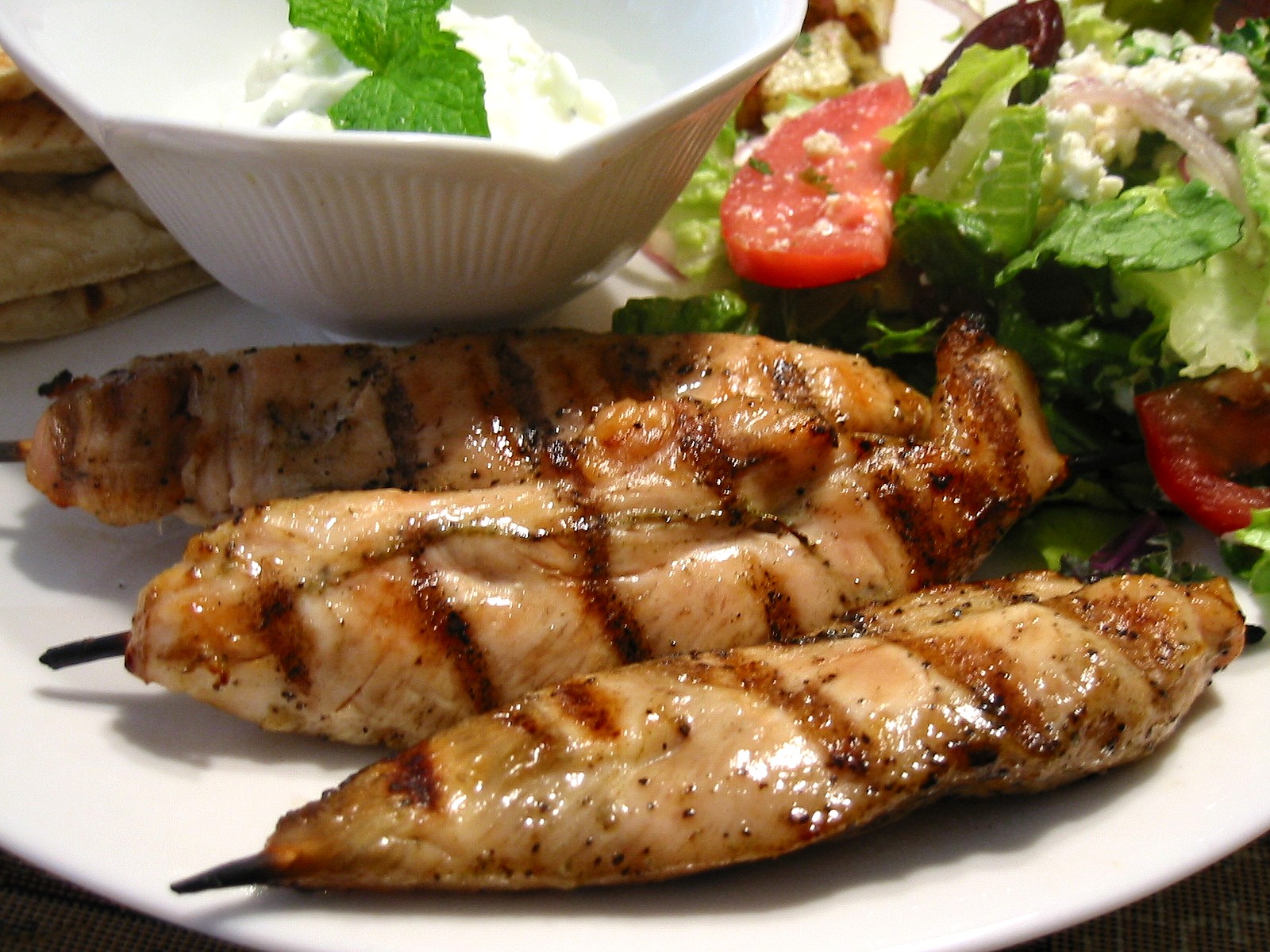 CHICKEN SOUVLAKI