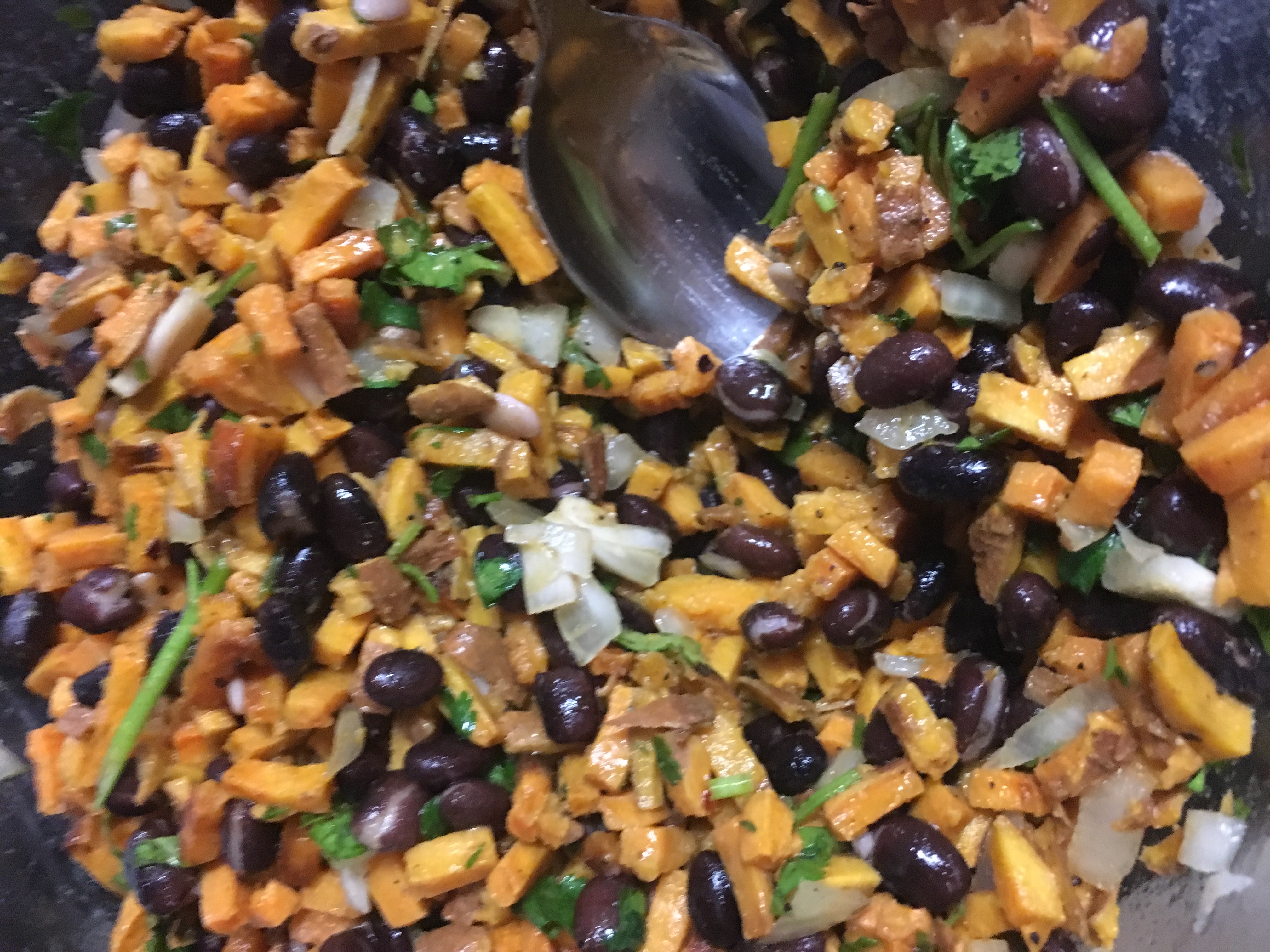 BLACK BEAN AND SWEET POTATO SALAD