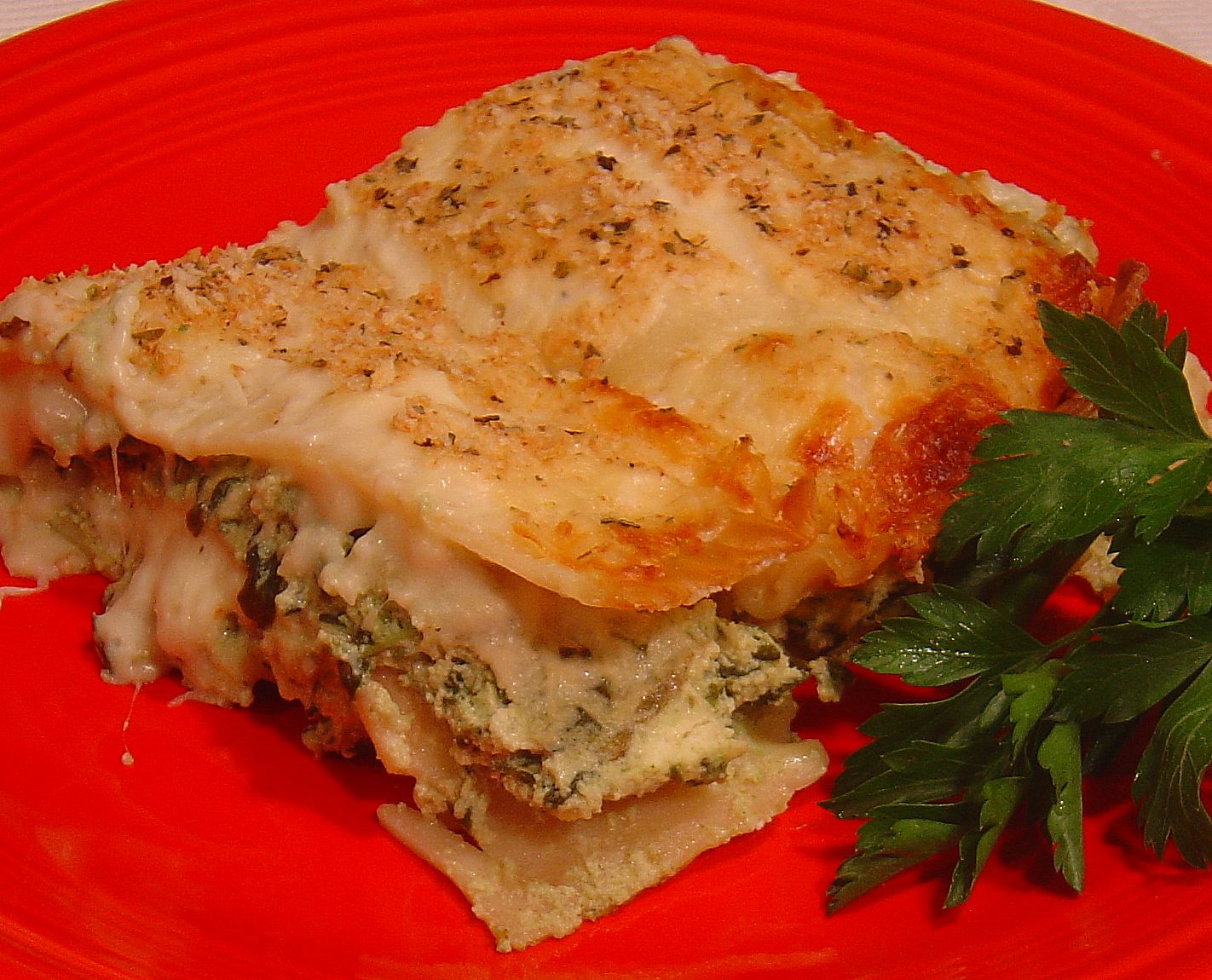 Creamy Spinach Mushroom Lasagna Recipe Food Com