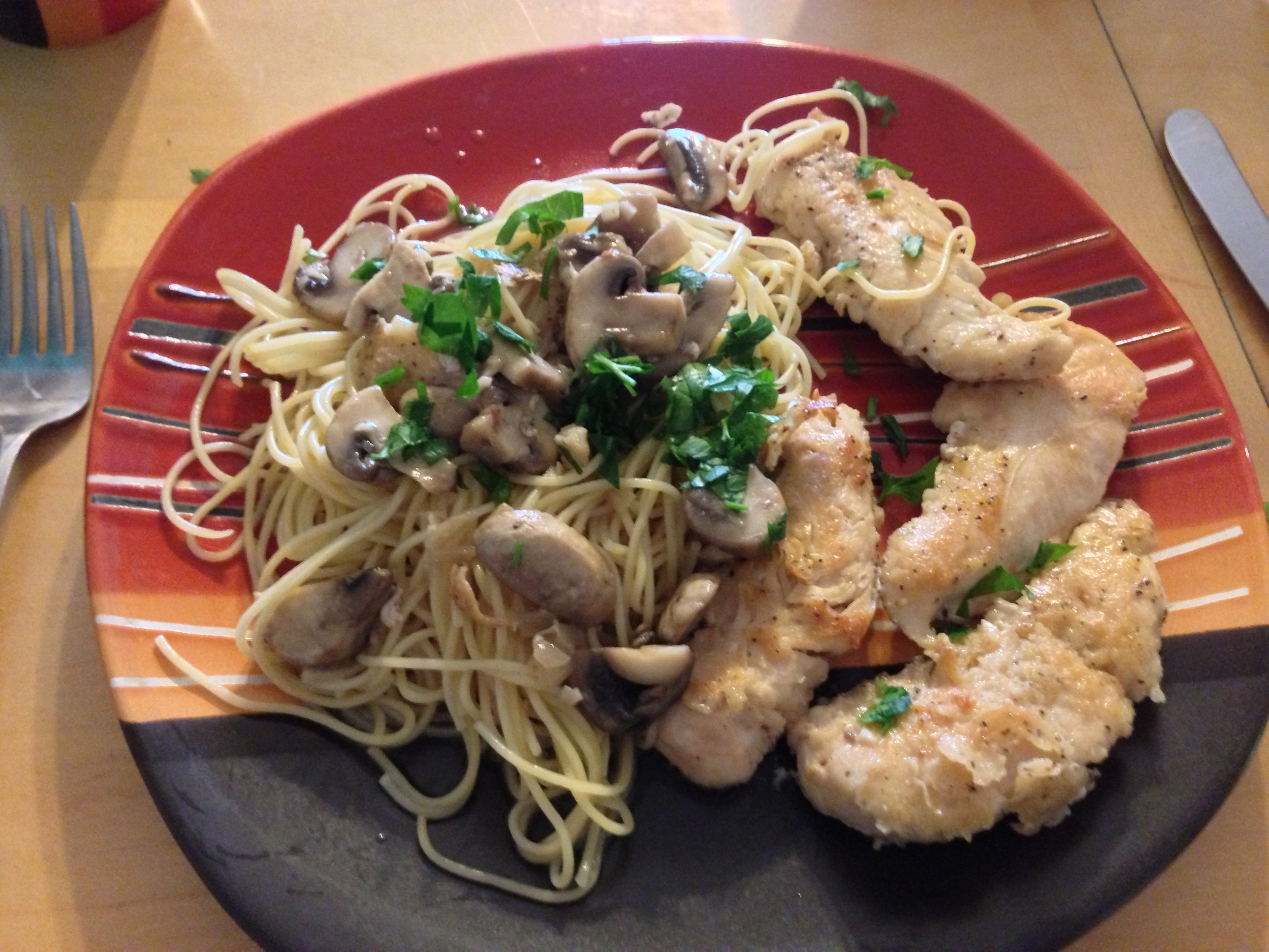 CHICKEN IN SHERRY MUSHROOM SAUCE