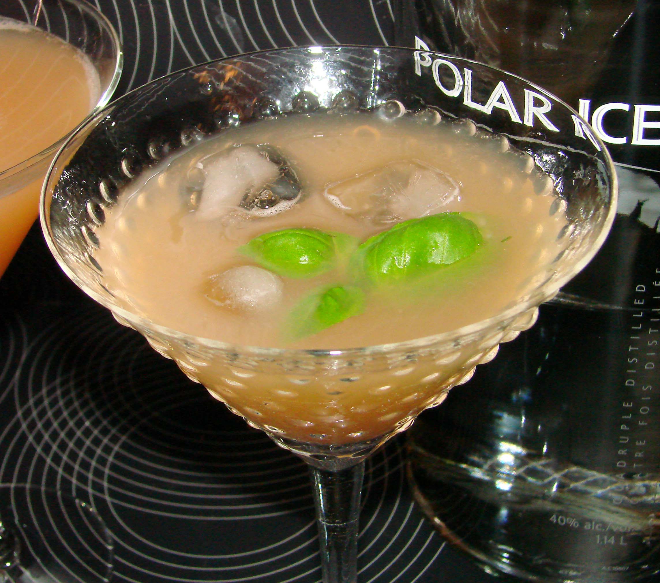 Muddled Basil Martini